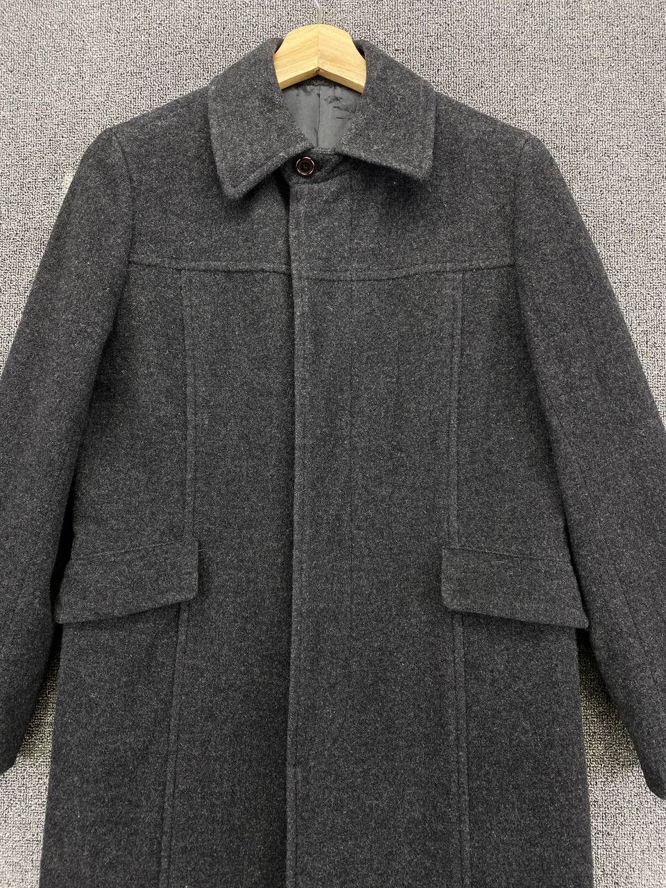 Yohji Yamamoto Vintage Yohji Yamamoto Ined Wool Coat Long Jacket Size M / US 6-8 / IT 42-44 - 5 Thumbnail