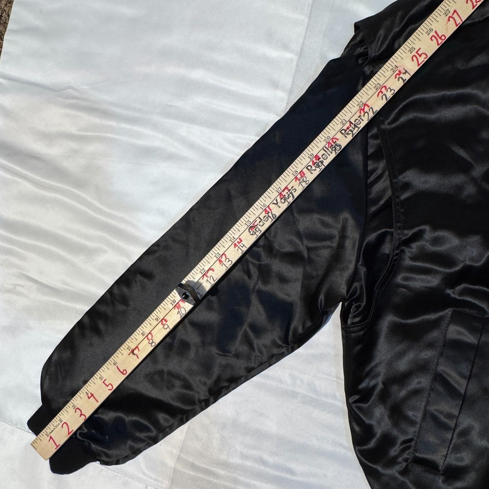 Other Vintage Binion’s Horseshoe Casino Black Satin Bomber Jacket Size US L / EU 52-54 / 3 - 6 Thumbnail