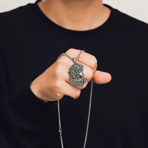 Jewelry × Vintage Gothic Medusa Snake Necklace Size ONE SIZE - 3 Thumbnail