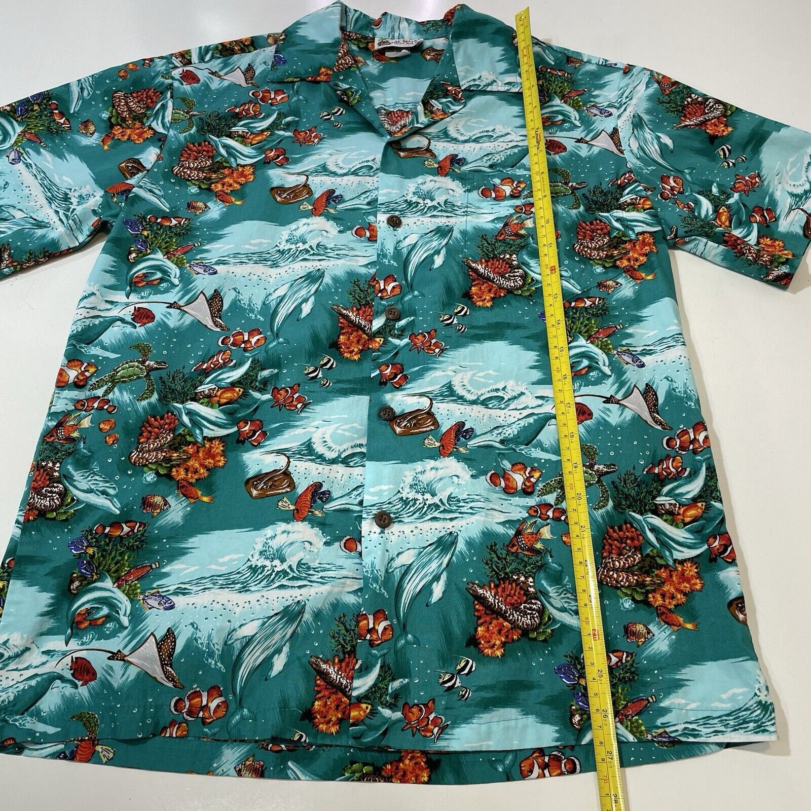 Other Aloha Republic Men’s Hawaiian Shirt Tropical Reef Clownfish Size US M / EU 48-50 / 2 - 4 Thumbnail