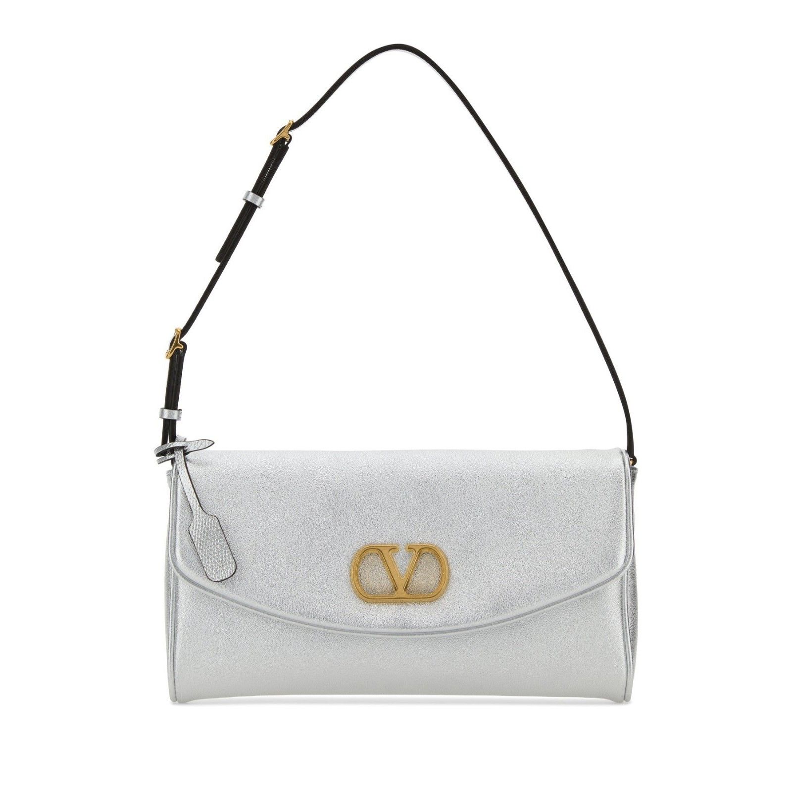 Valentino VALENTINO GARAVANI DeVain Silver Leather Shoulder Bag New Size ONE SIZE - 1 Thumbnail