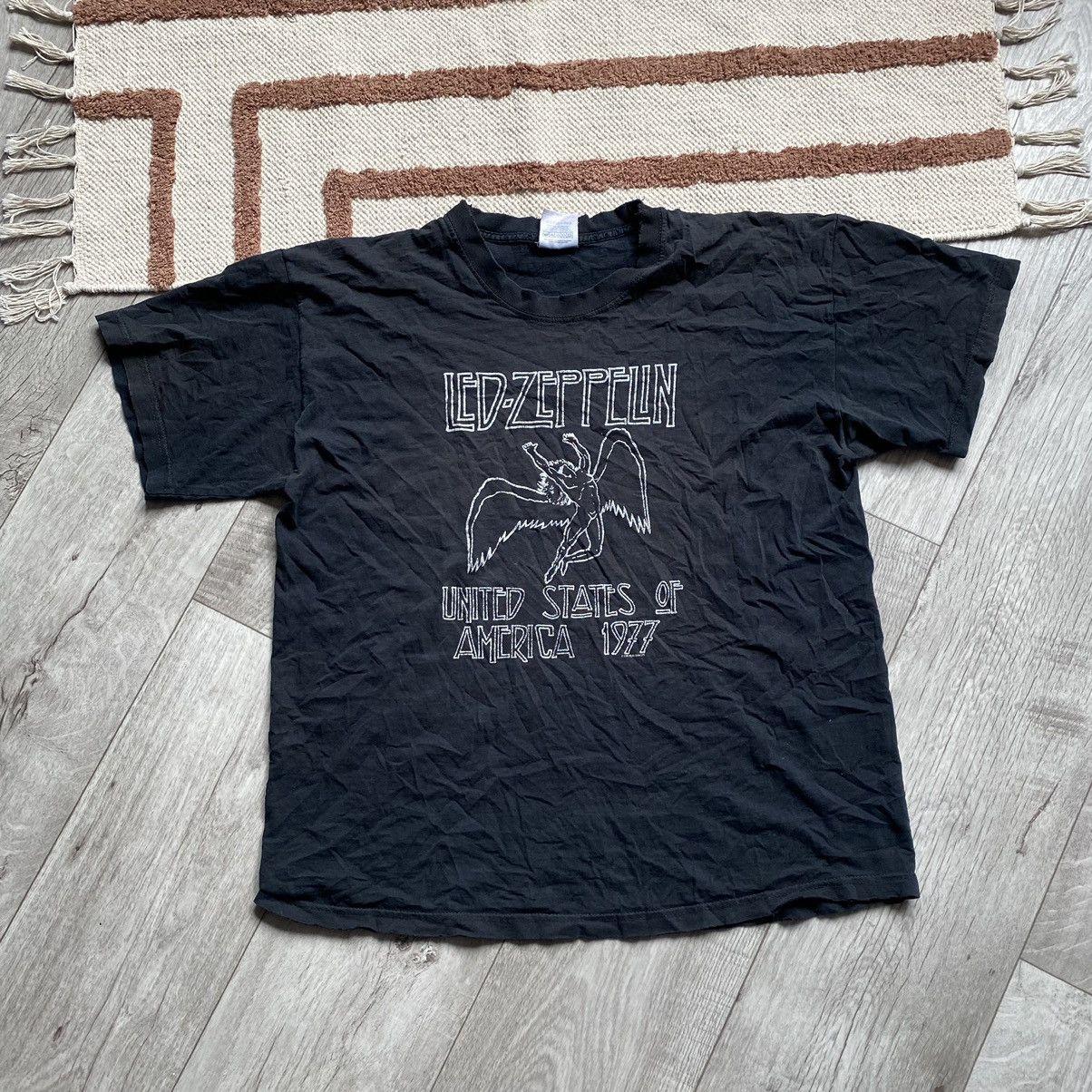 Band Tees VINTAGE LED ZEPPELIN 2000 USA FADED T SHIRT Size US XL / EU 56 / 4 - 1 Thumbnail