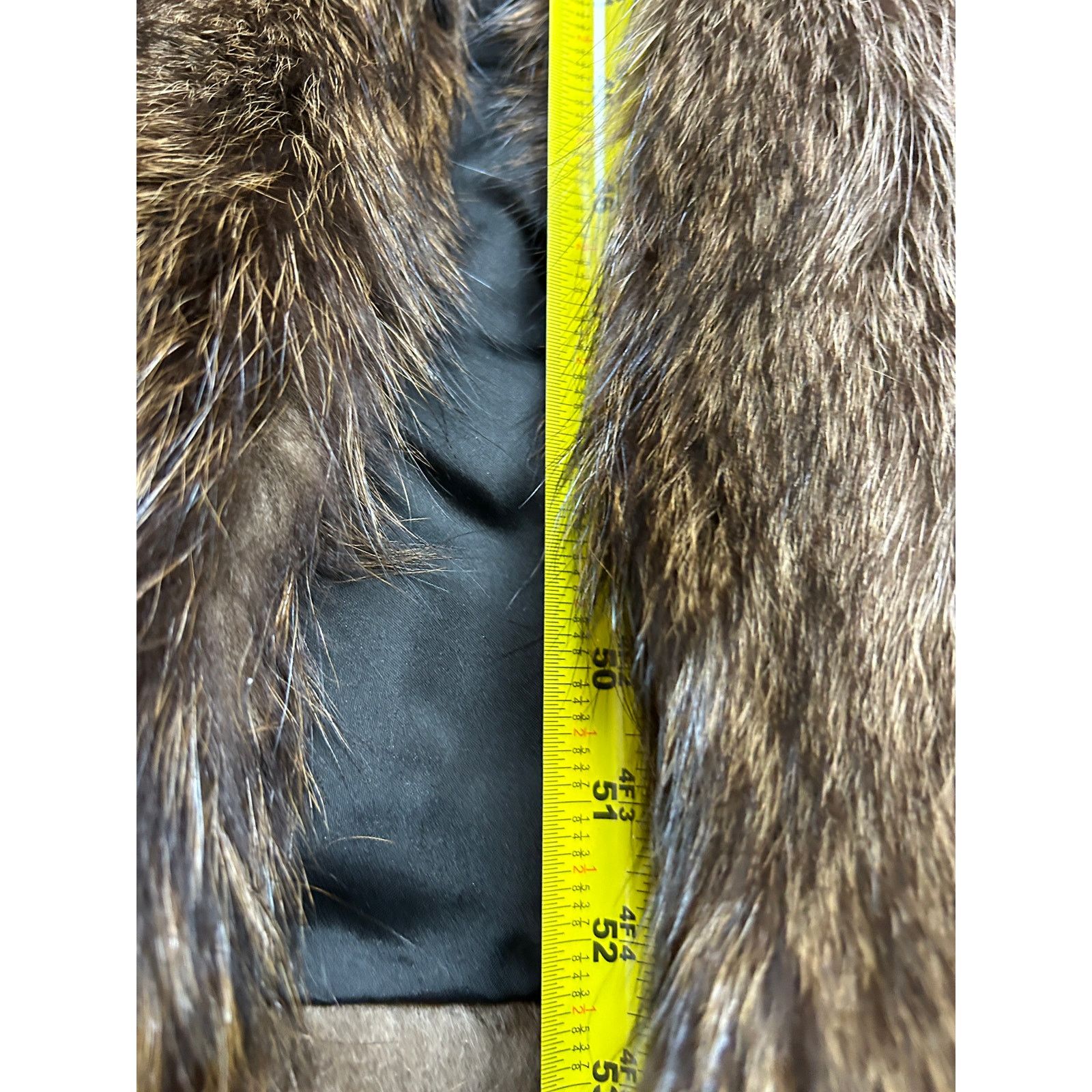 Other Vintage Raccoon Fur Coat Dior Lined by Alaskan Custom Furs Size XL / US 12-14 / IT 48-50 - 4 Thumbnail