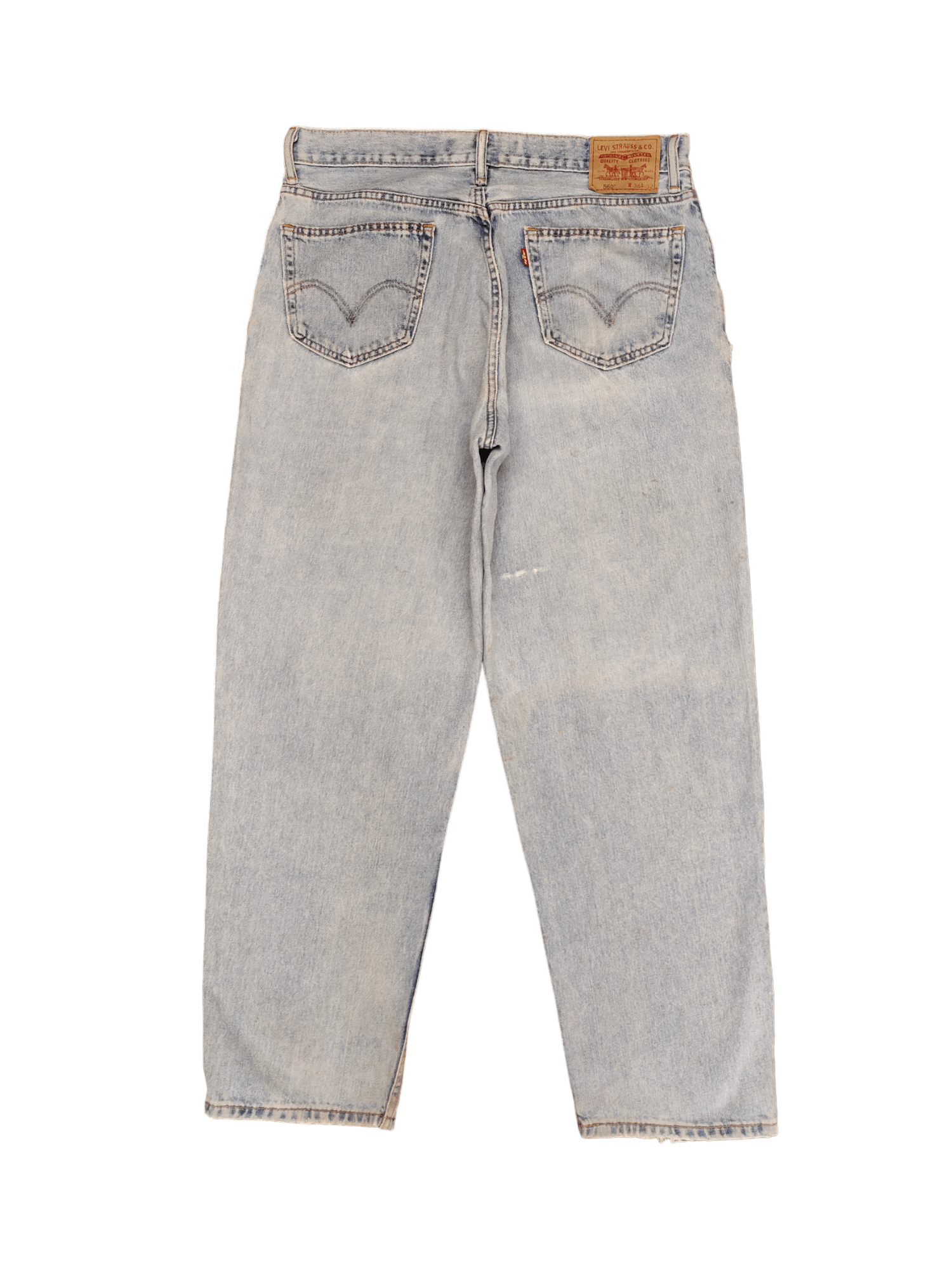 Levi's Vintage Clothing Size 36x30.5 Vintage Levis 560 Light Wash Jeans Distressed Size US 36 / EU 52 - 11 Thumbnail