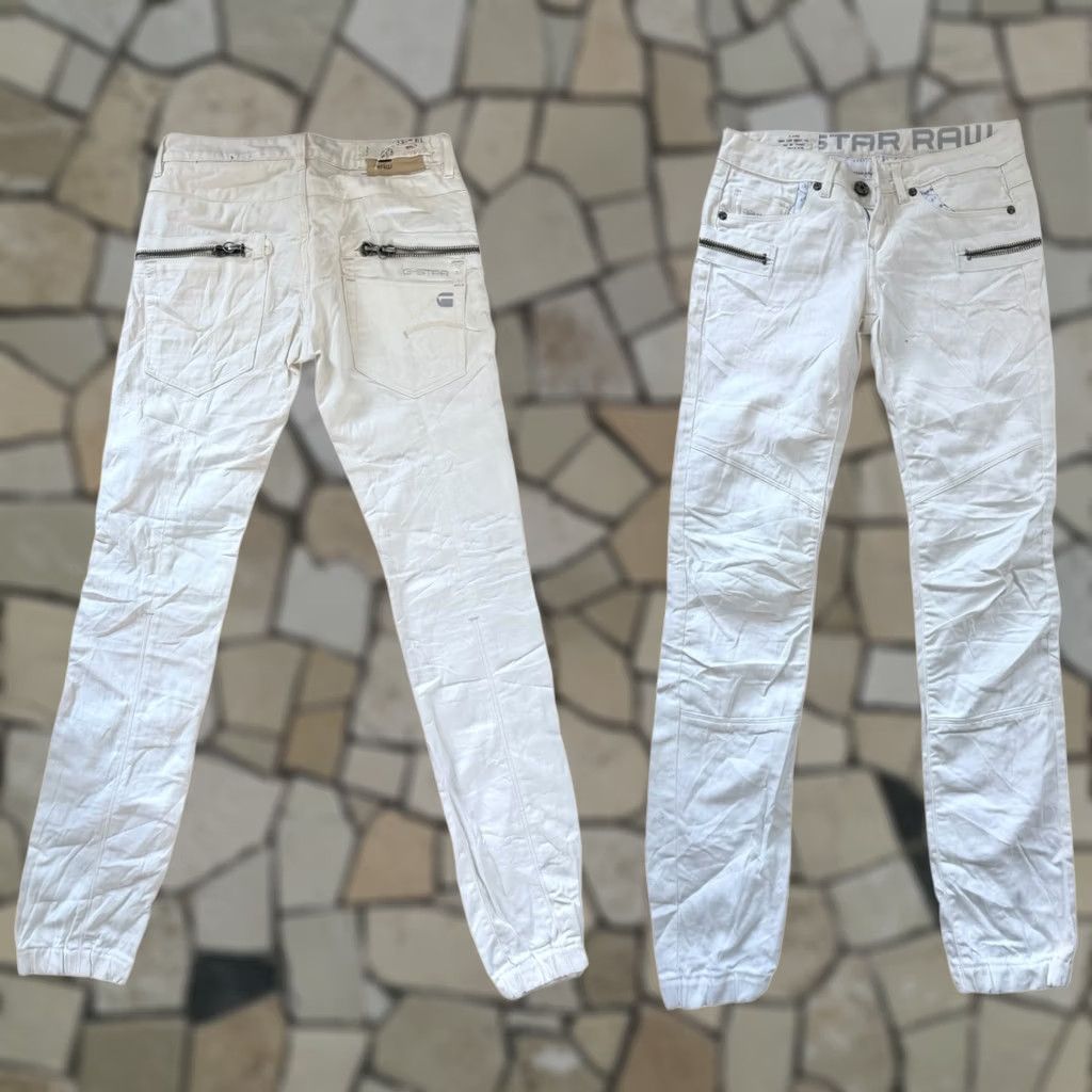 G-Star G-Star RAW 3301 Plus Sudden Straight WMN Jeans White W27 L34 5-Pocket Denim, Zip Pockets, Straight Style, Regular Fit, Women Size 27" / US 4 / IT 40 - 1 Thumbnail