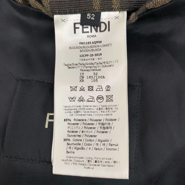 Fendi Fendi Colorful Monogram Print Jacket 52 L Size Size US L / EU 52-54 / 3 - 6 Thumbnail