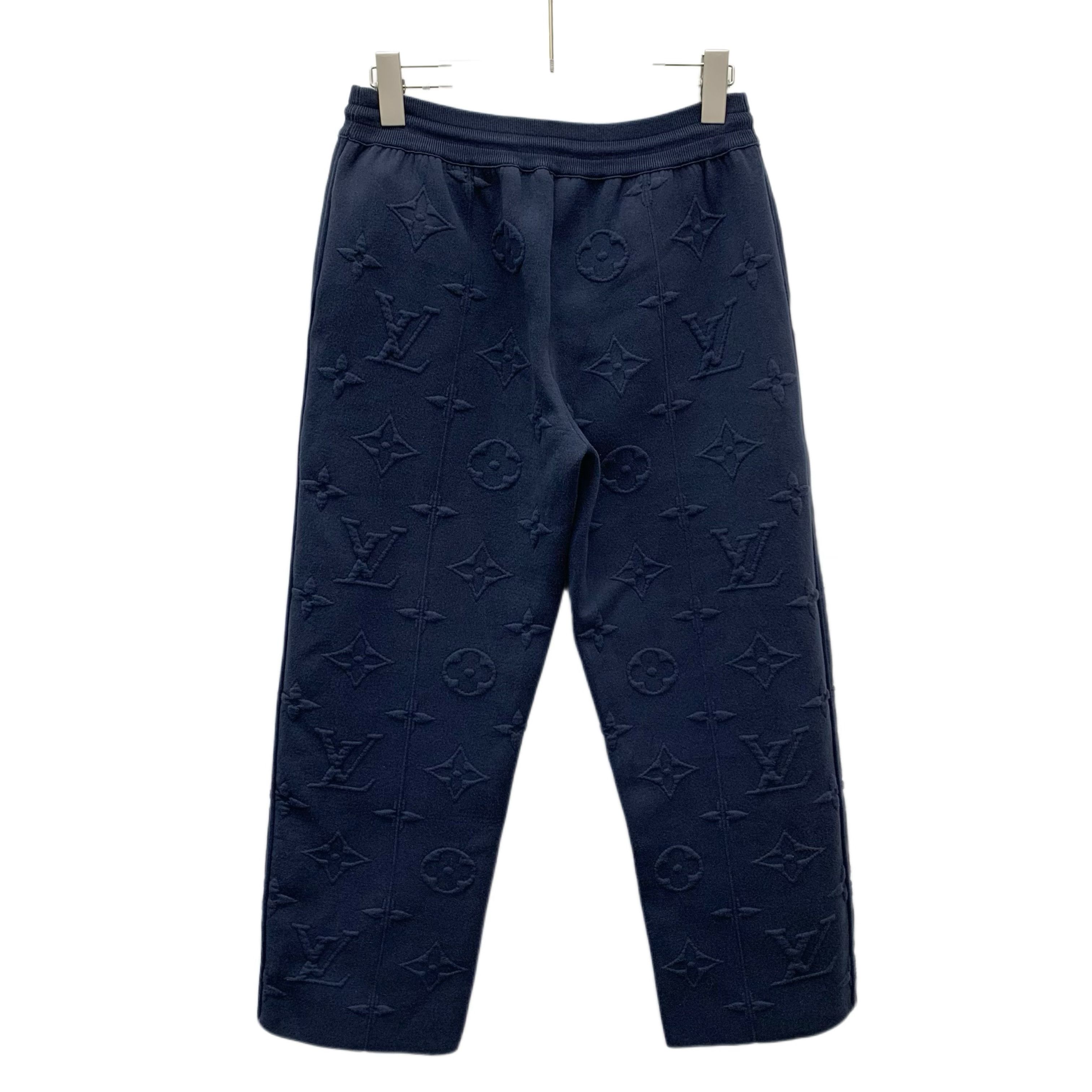 Louis Vuitton LV Logo Sweatpants Navy (M) Size US 34 / EU 50 - 2 Thumbnail
