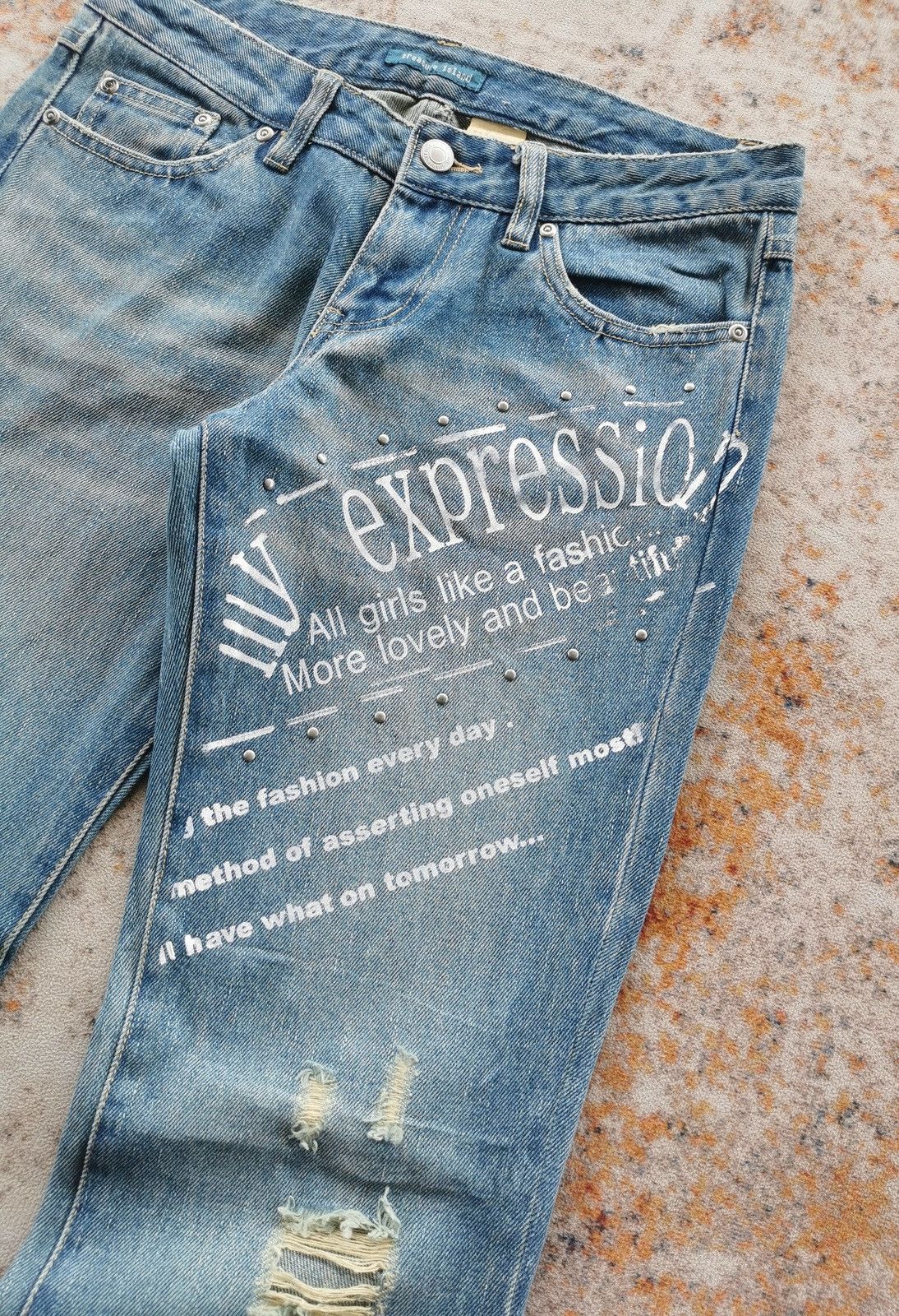 Japanese Brand Treasure Island Flare Bootcut Jeans Size 29" - 4 Thumbnail