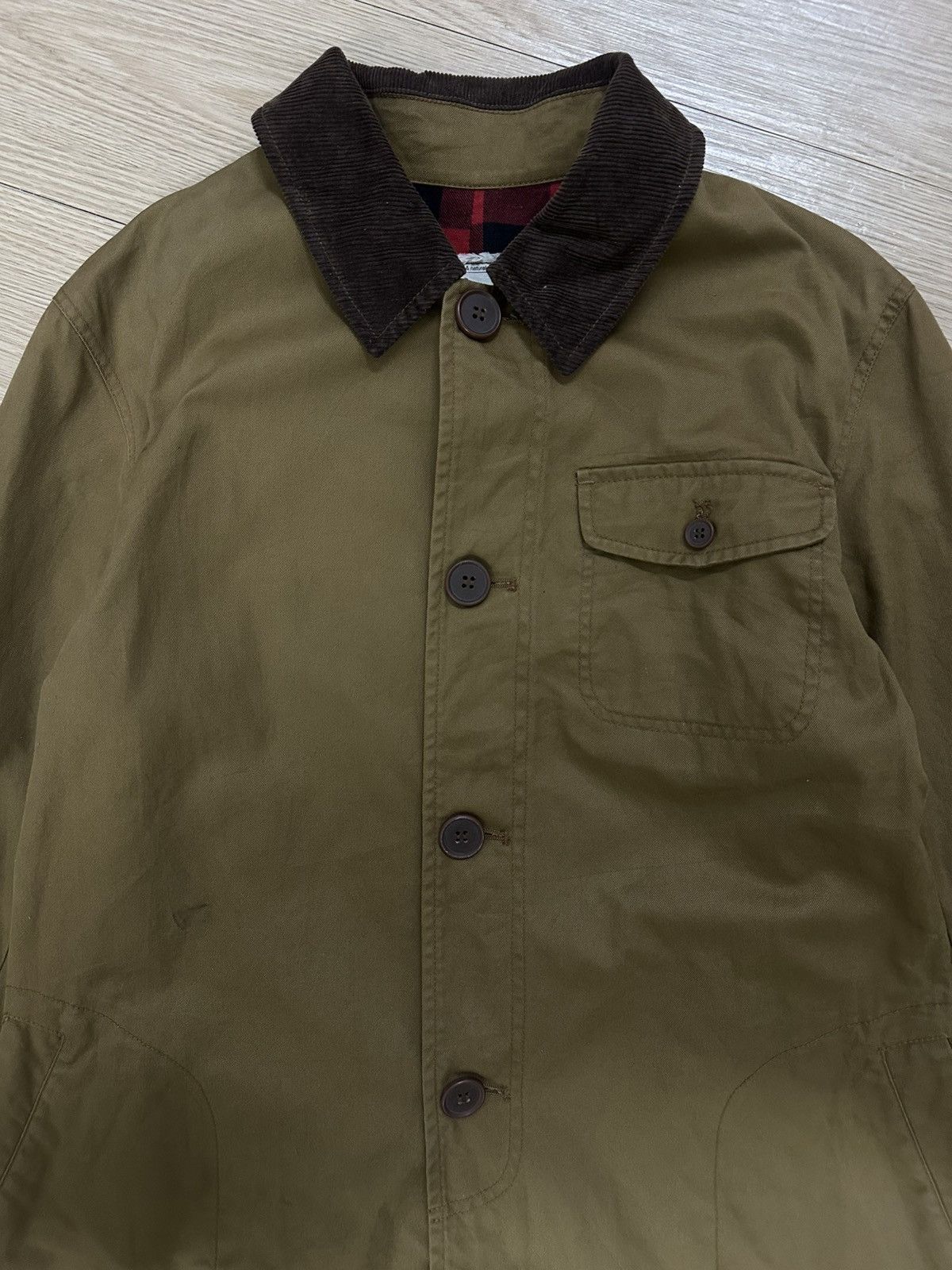 Global Work × Japanese Brand Global Work Aesthetic Workwear Style Corduroy Trench Coat Size US L / EU 52-54 / 3 - 3 Thumbnail