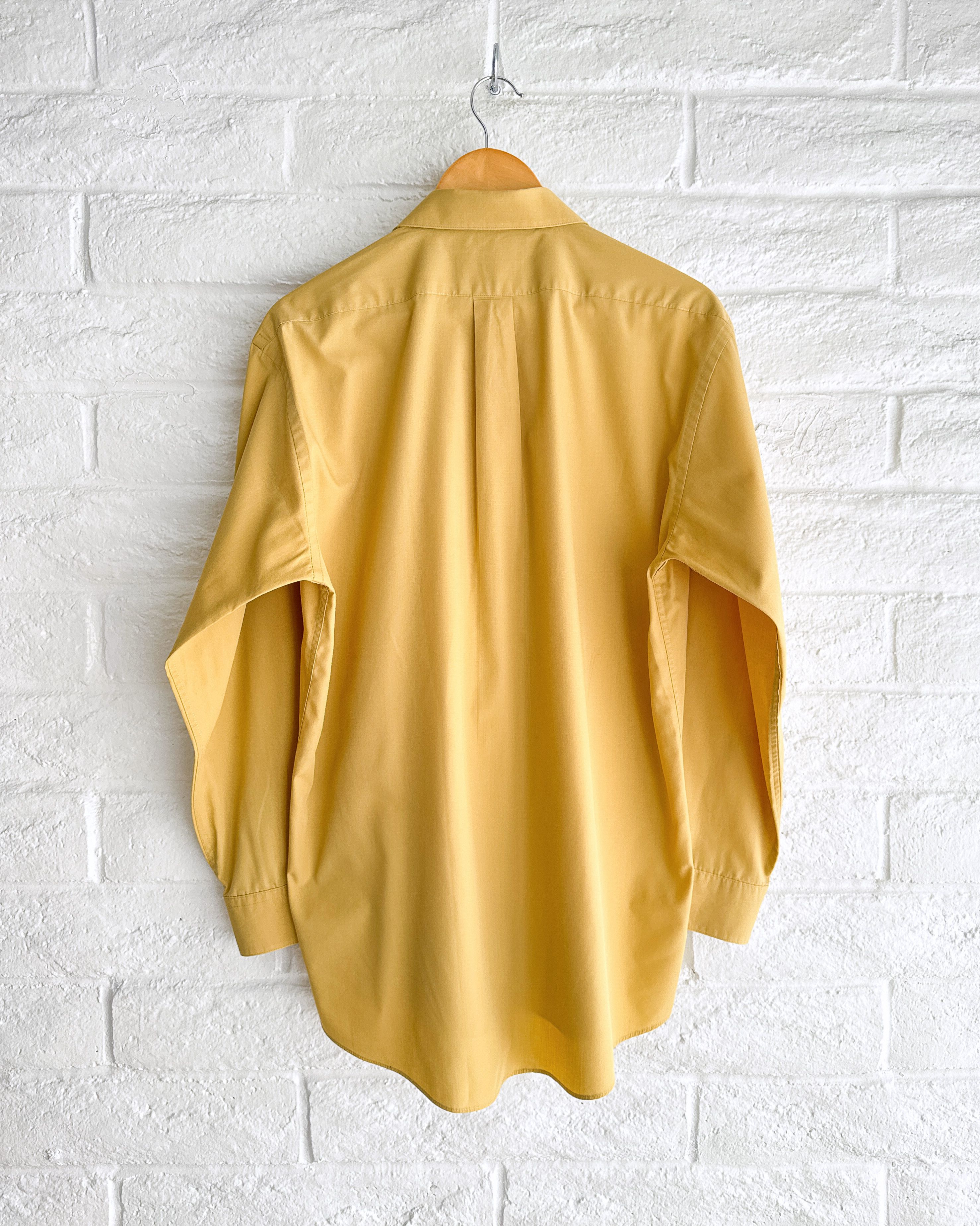 Vintage Vintage 80s Giorgio Brutini Button Up Shirt Gold Yellow L Size US L / EU 52-54 / 3 - 5 Thumbnail