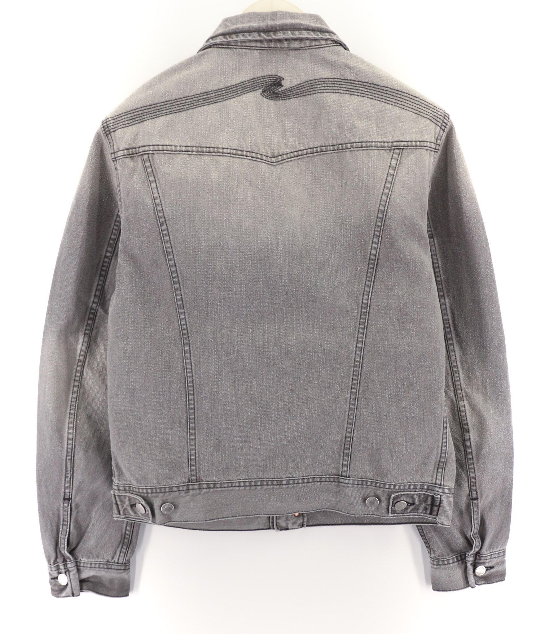 Nudie Jeans CONNY ORG. FOG M Organic Cotton Grey Denim Jacket 80344 Size US M / EU 48-50 / 2 - 2 Thumbnail