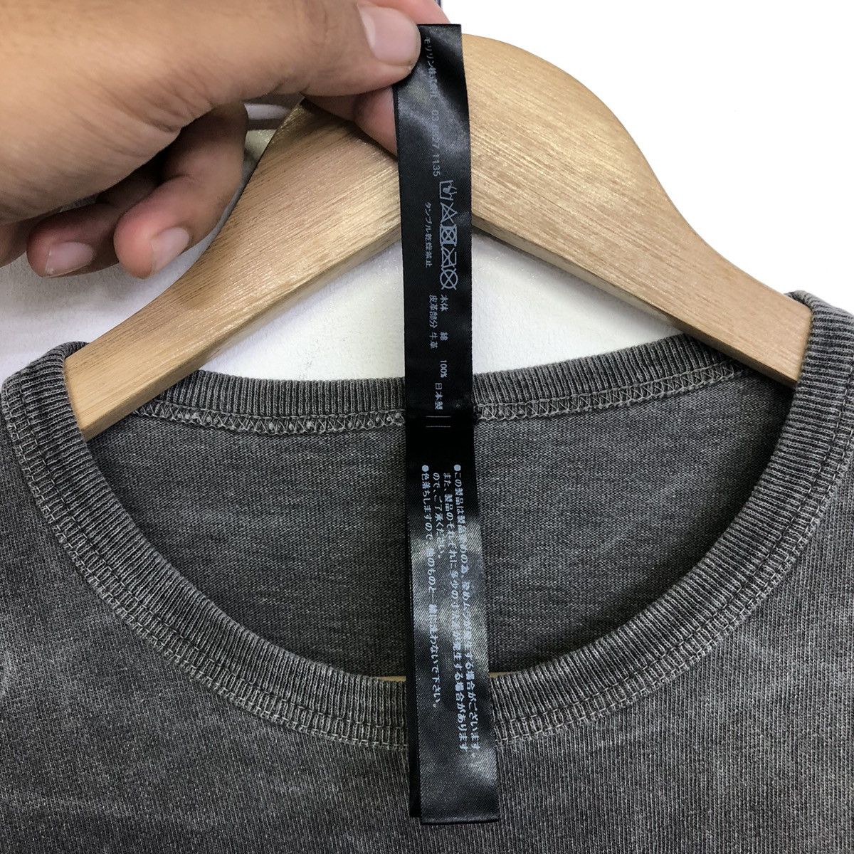 wjk WJK ASH GREY POCKET JAPAN BRAND MINIMALIST TSHIRT Size US S / EU 44-46 / 1 - 9 Thumbnail