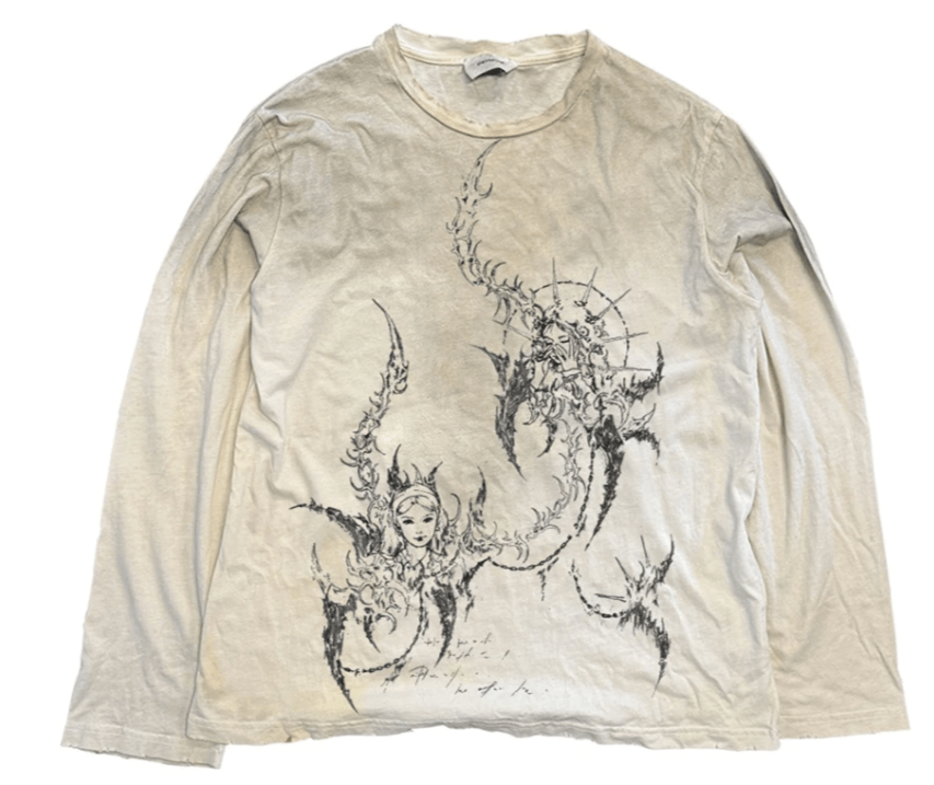 Japanese Brand Summer Graffiti Printed Long Sleeves Size US XL / EU 56 / 4 - 1 Thumbnail
