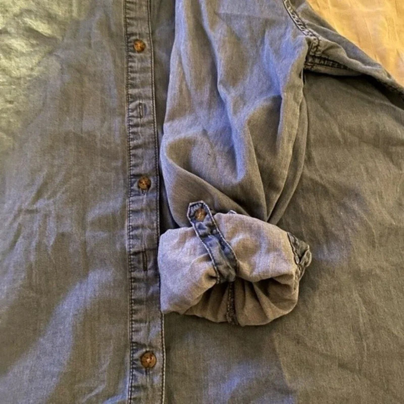 The Unbranded Brand Davina denim button up shirt. Size XXL / US 16-18 / IT 52-54 - 5 Thumbnail