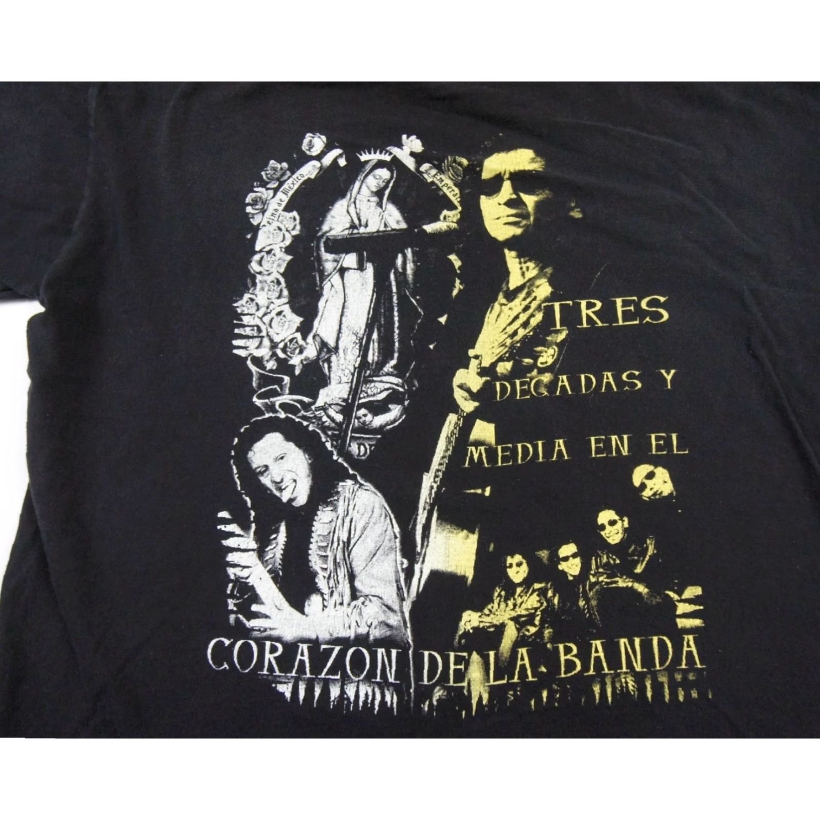 Vintage Vintage El Tri Shirt Mens XLarge Black Spanish Mexican Rock Band Tee 35 Anos Size US XL / EU 56 / 4 - 5 Thumbnail