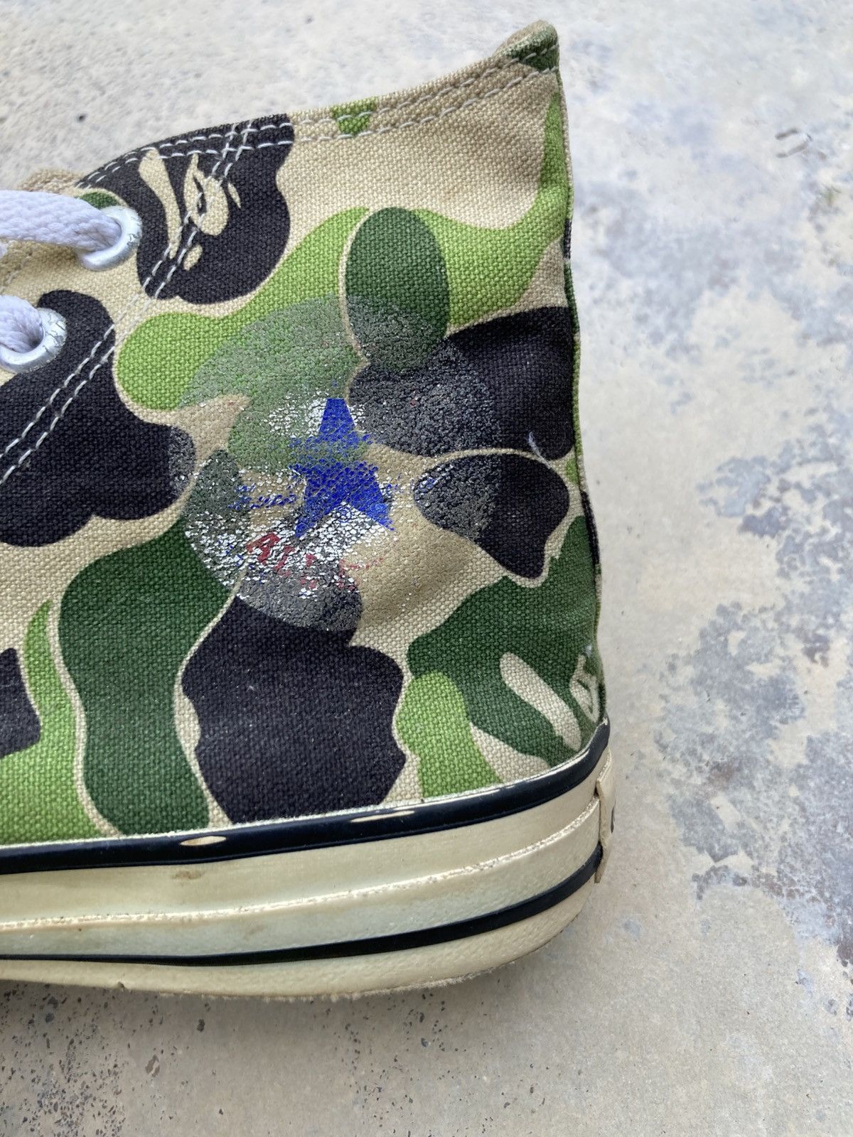 Converse × Vintage Vintage y2k Converse Camouflage Hi Top Sneakers Size US 5.5 / EU 38 - 3 Thumbnail