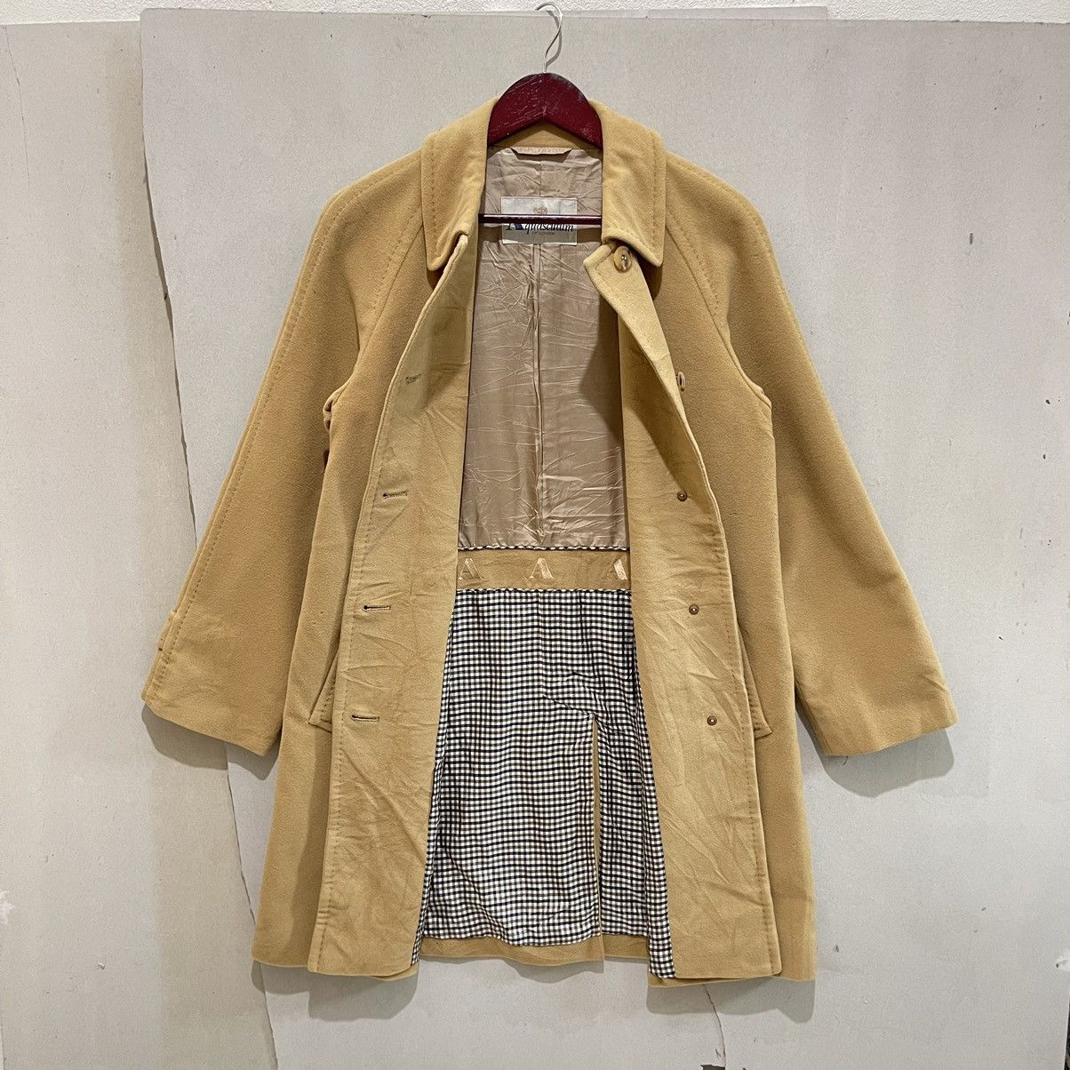 Aquascutum × Designer Vintage Aquascutum Made in Japan Wool Trench Coat Jacket Size M / US 6-8 / IT 42-44 - 15 Thumbnail