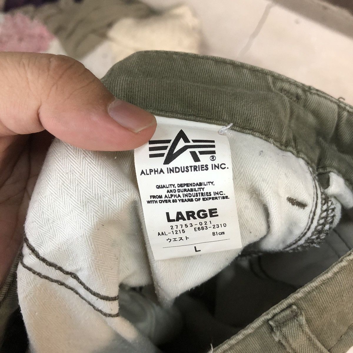 Alpha Industries DL Alpha Industries Brown Cargo Multipocket Pants #S2786 Size US 32 / EU 48 - 20 Thumbnail