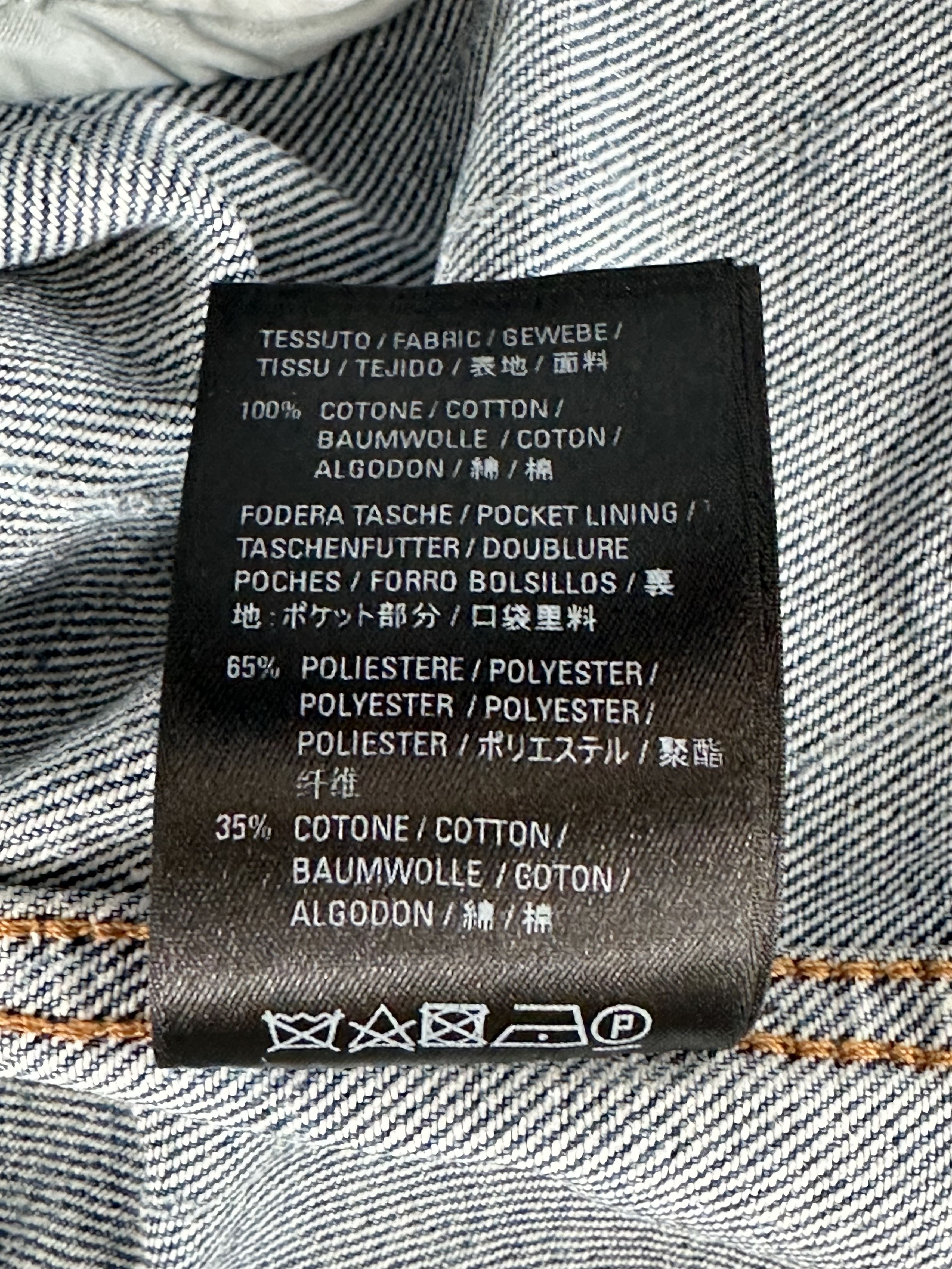 Balenciaga Balenciaga Blue & White All Over Print Denim Jacket Size US M / EU 48-50 / 2 - 6 Thumbnail