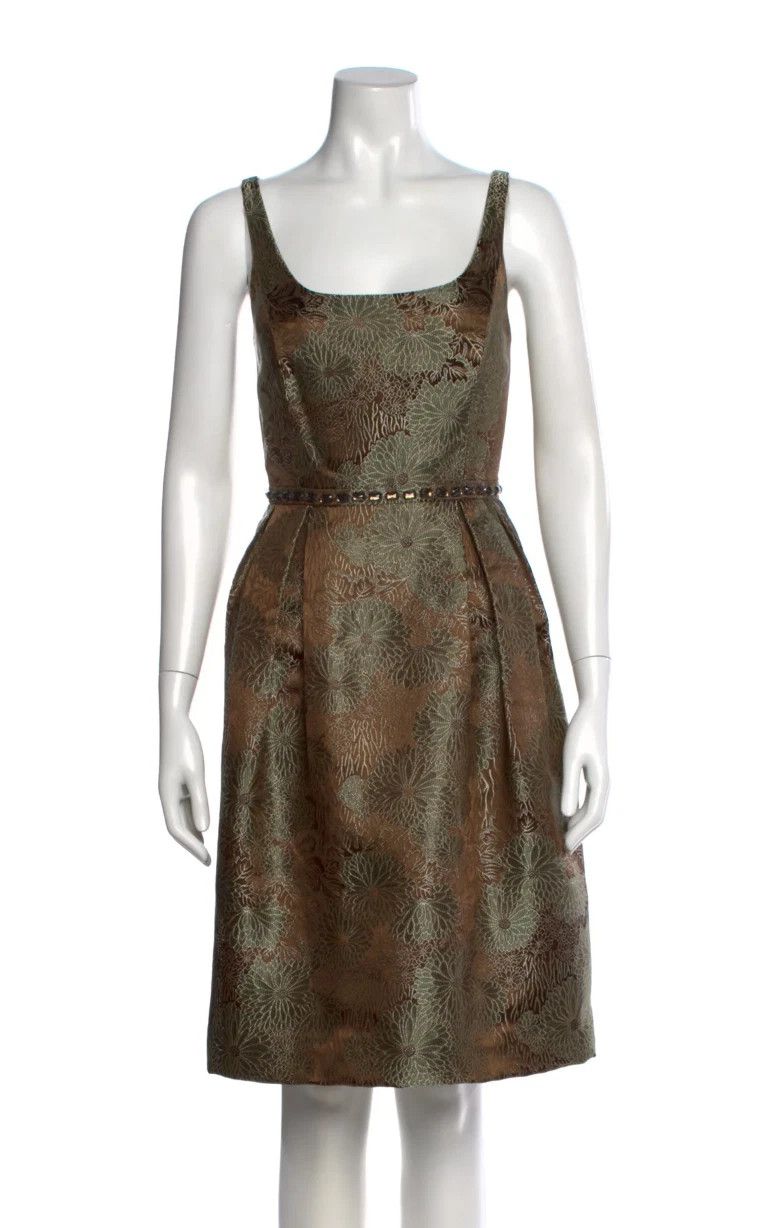Other Carmen Marc Valvo Printed Knee-Length Dress- NWT Size M / US 6-8 / IT 42-44 - 1 Thumbnail