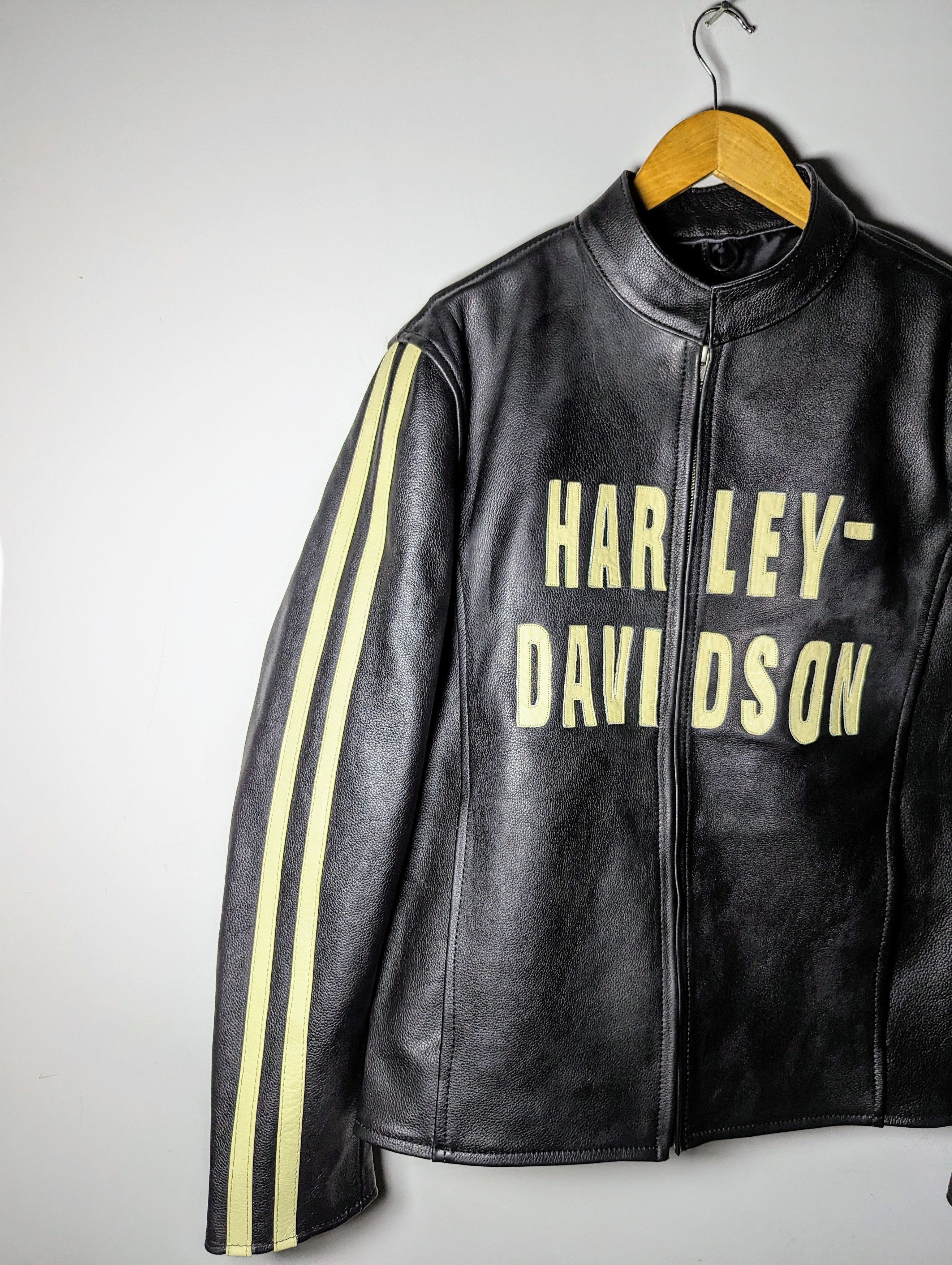 Vintage 🔥💥 Harley Davidson LEATHER JACKET RARE STREETWEAR Size US M / EU 48-50 / 2 - 5 Thumbnail