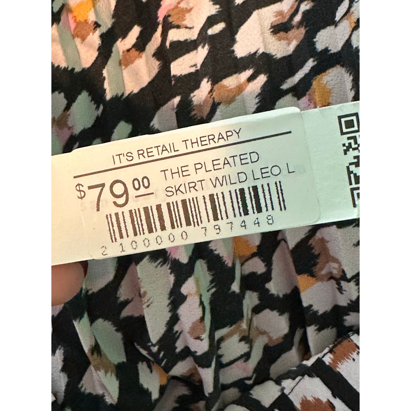 Sanctuary Sanctuary black cream floral pleated midi skirt size large Size 30" / US 8 / IT 44 - 5 Thumbnail