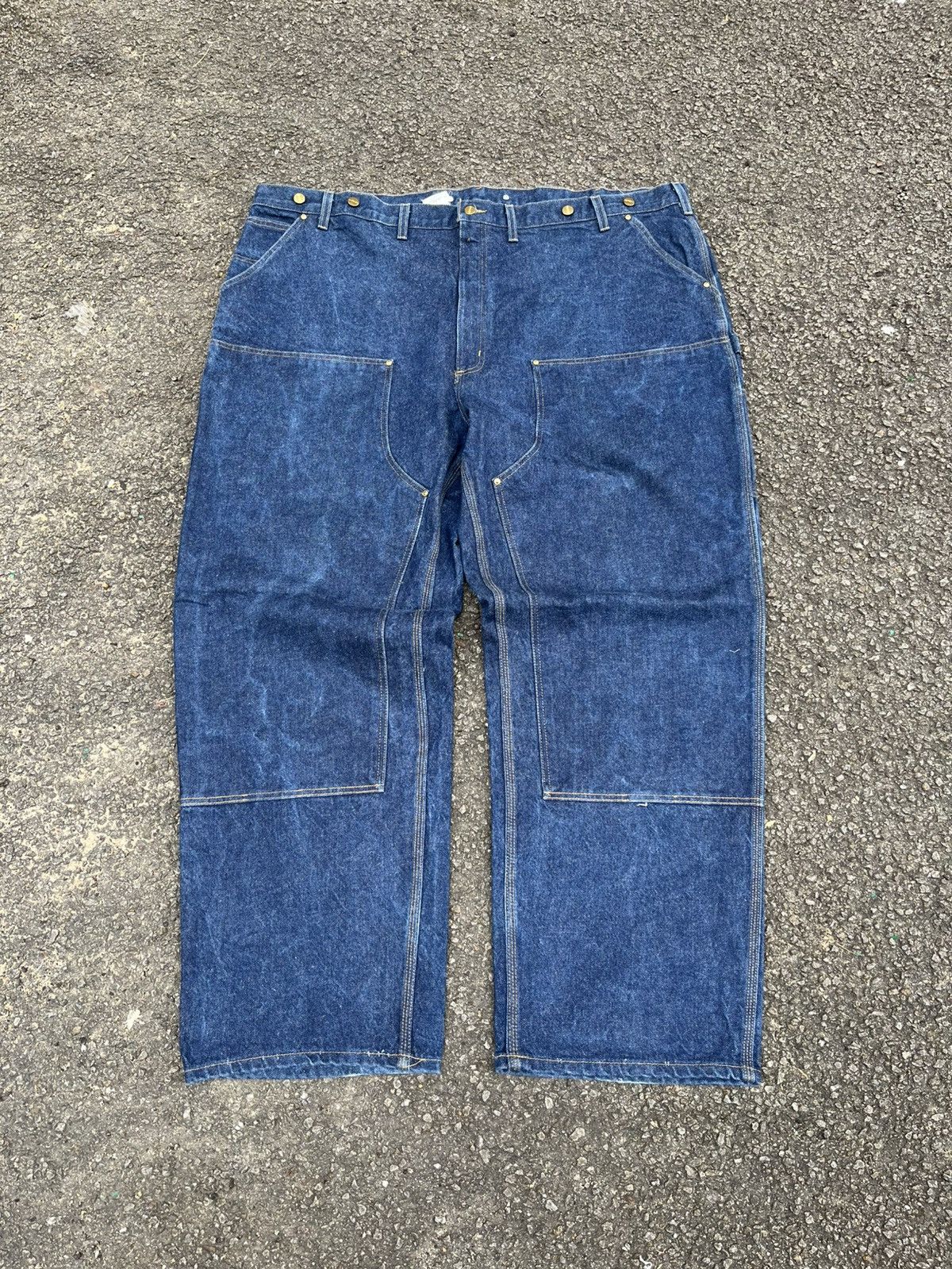 Carhartt RARE‼️Big Size 50 Vintage Carhartt Double Knee Carpenter Size US 44 / EU 60 - 1 Thumbnail