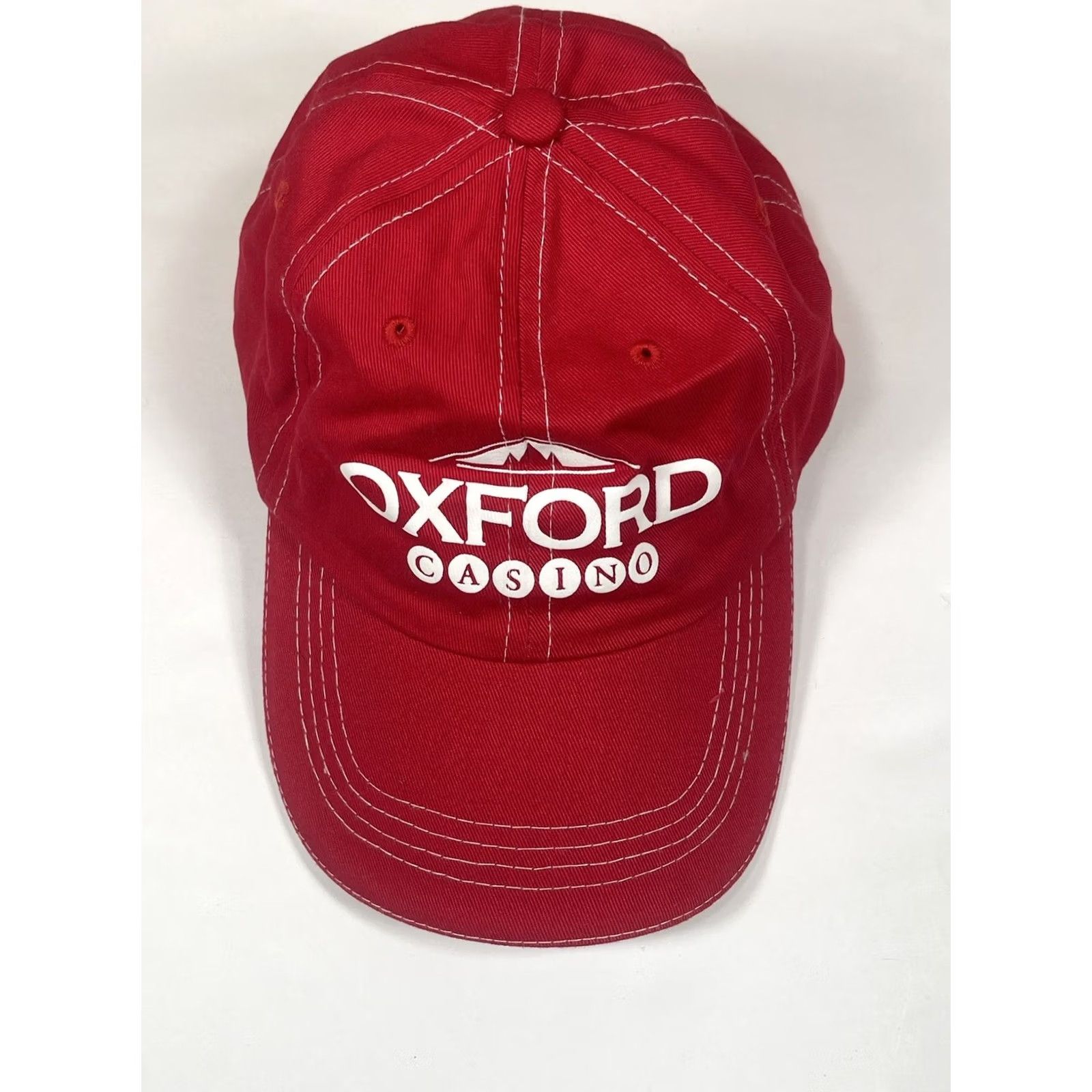 Vintage Vitronic Hat Adult Red Oxford Casino Adjustable Strap Back Cap One Size Fits All Size ONE SIZE - 3 Thumbnail