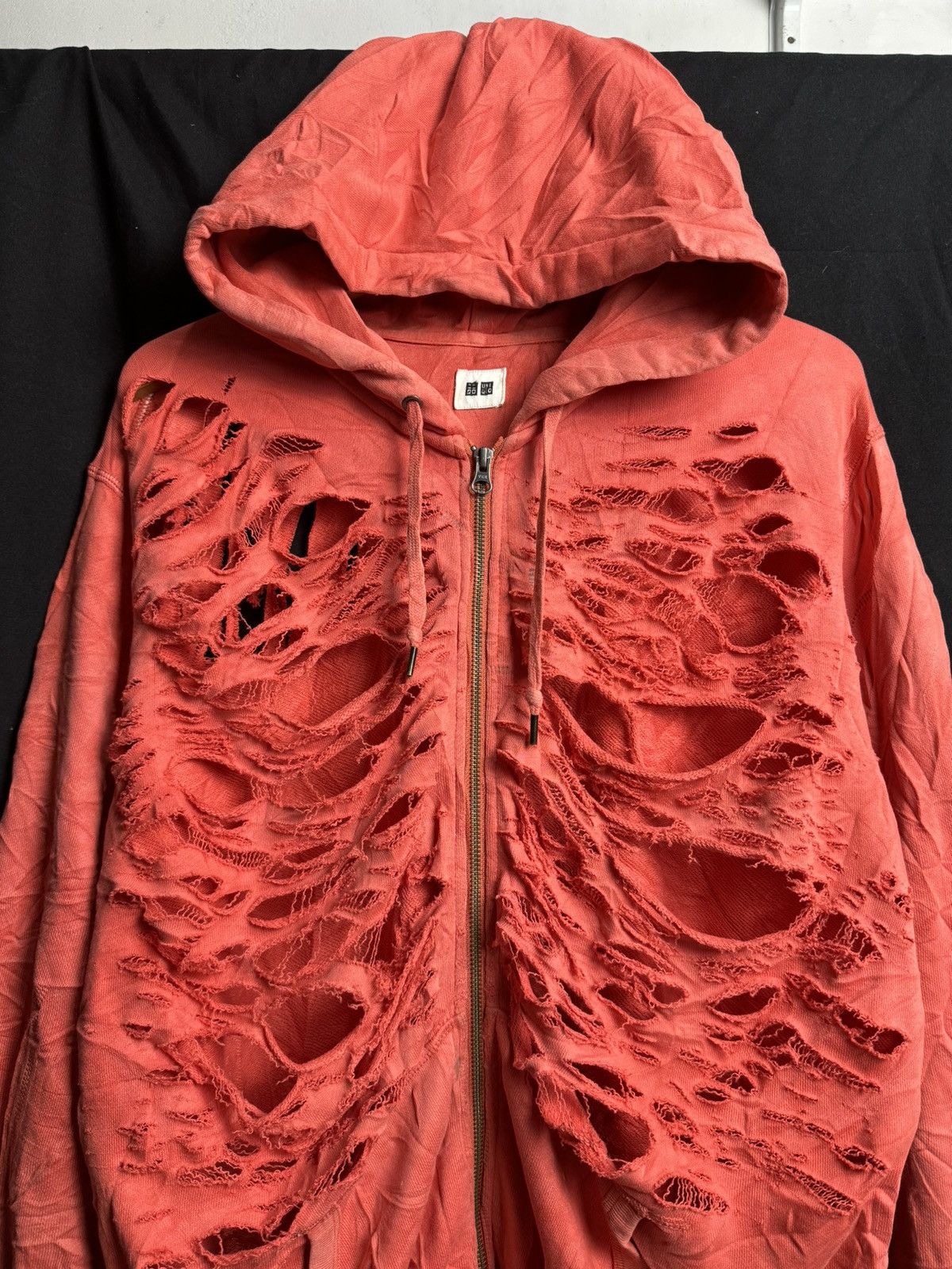 If Six Was Nine × Japanese Brand × PPFM Distressed Japanese Zipper Hoodie Uniqlo lgb ifsix style Size US XL / EU 56 / 4 - 4 Thumbnail