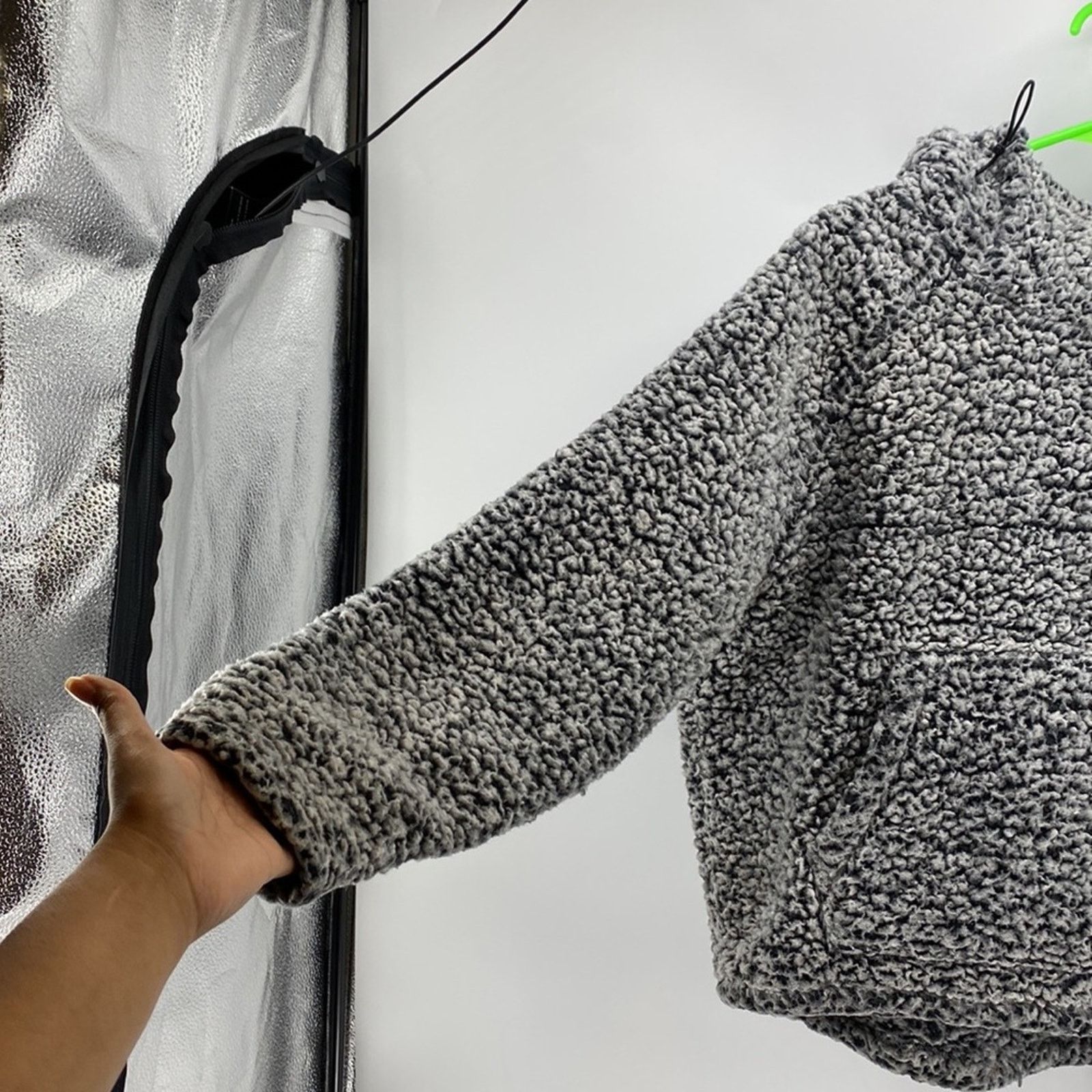 Victoria's Secret Victoria’s Secret Pink Sherpa oversized hoodie grey black S Size S / US 4 / IT 40 - 6 Thumbnail