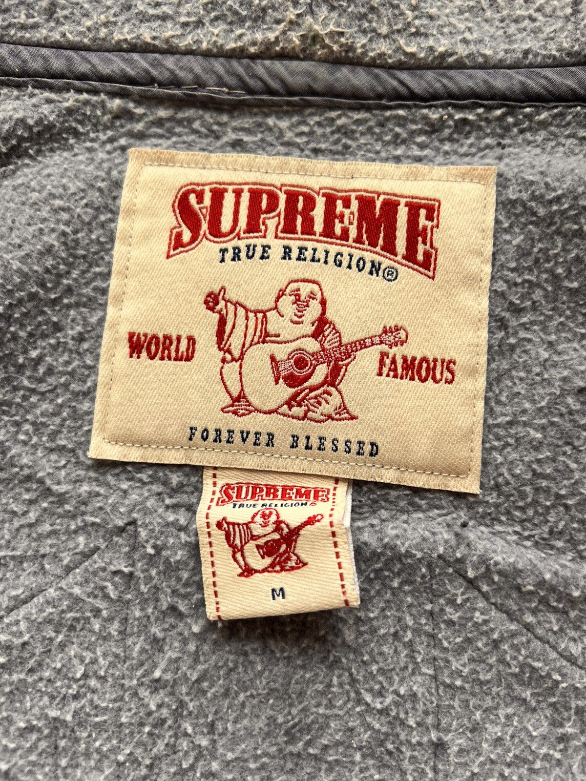 Supreme × True Religion Supreme x True Religion Zip-Up Hoodie blue Indigo rhinestone Size US M / EU 48-50 / 2 - 10 Thumbnail