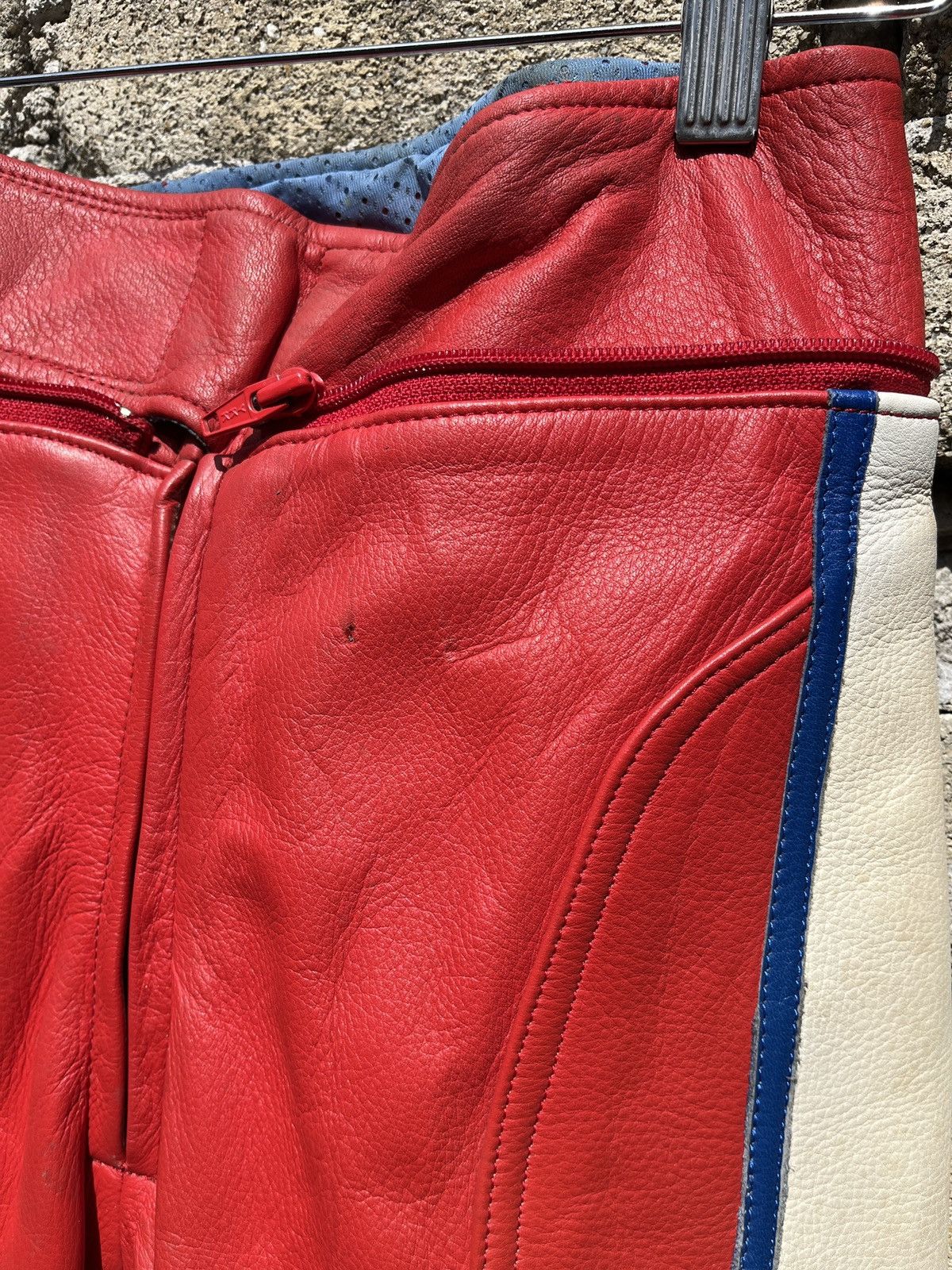 Genuine Leather × Vintage Kushitani Hamamatsu 2 Pieces Overall Leather Racing Set Size US 30 / EU 46 - 24 Thumbnail