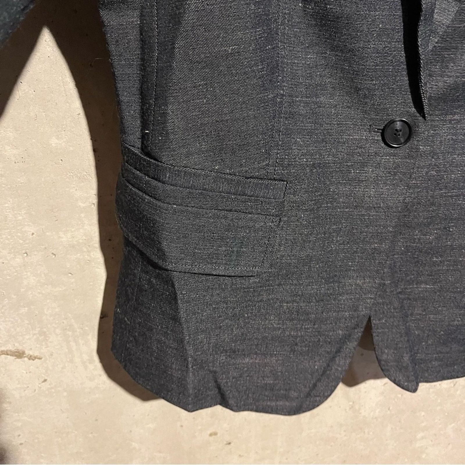 Ann Taylor Ann Taylor LOFT Chambray One Button Blazer Blue NWT Size 10 Size L / US 10 / IT 46 - 4 Thumbnail