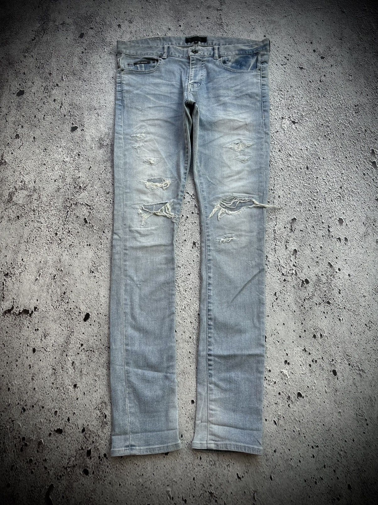 Hysteric Glamour Japanese distressed denim jeans Size US 34 / EU 50 - 1 Thumbnail