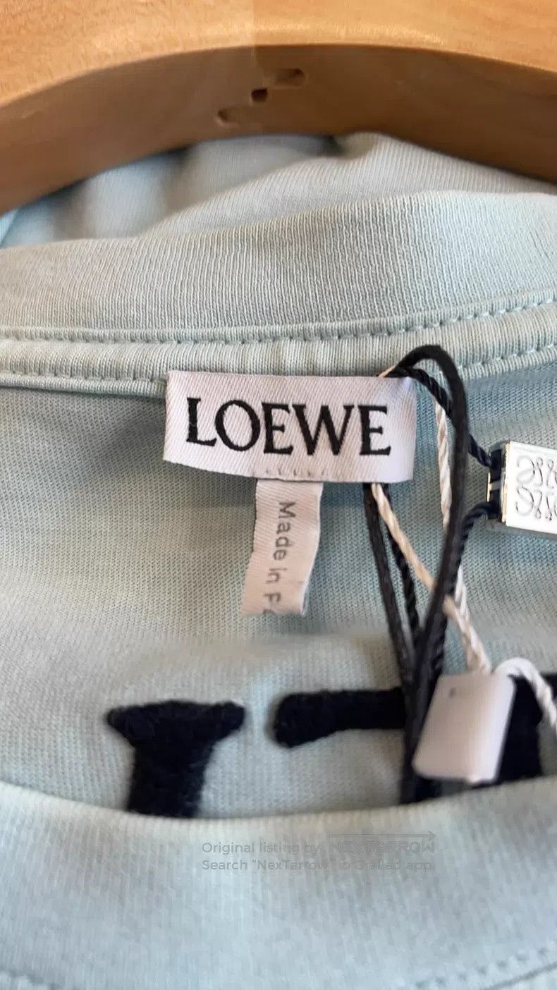 Loewe Loewe Mist Blue Black Silhouette Goose Short Sleeve T-Shir Size M / US 6-8 / IT 42-44 - 3 Thumbnail