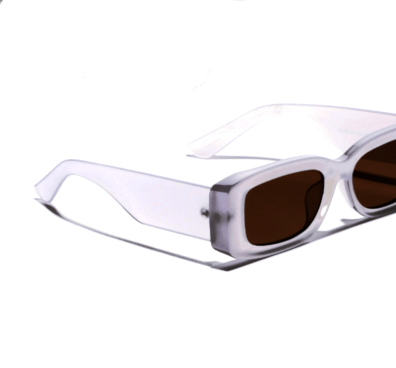 Vintage Vintage Luxury Cat-Eye Square Dull Clear Aviation Sunglasses Size ONE SIZE - 4 Thumbnail