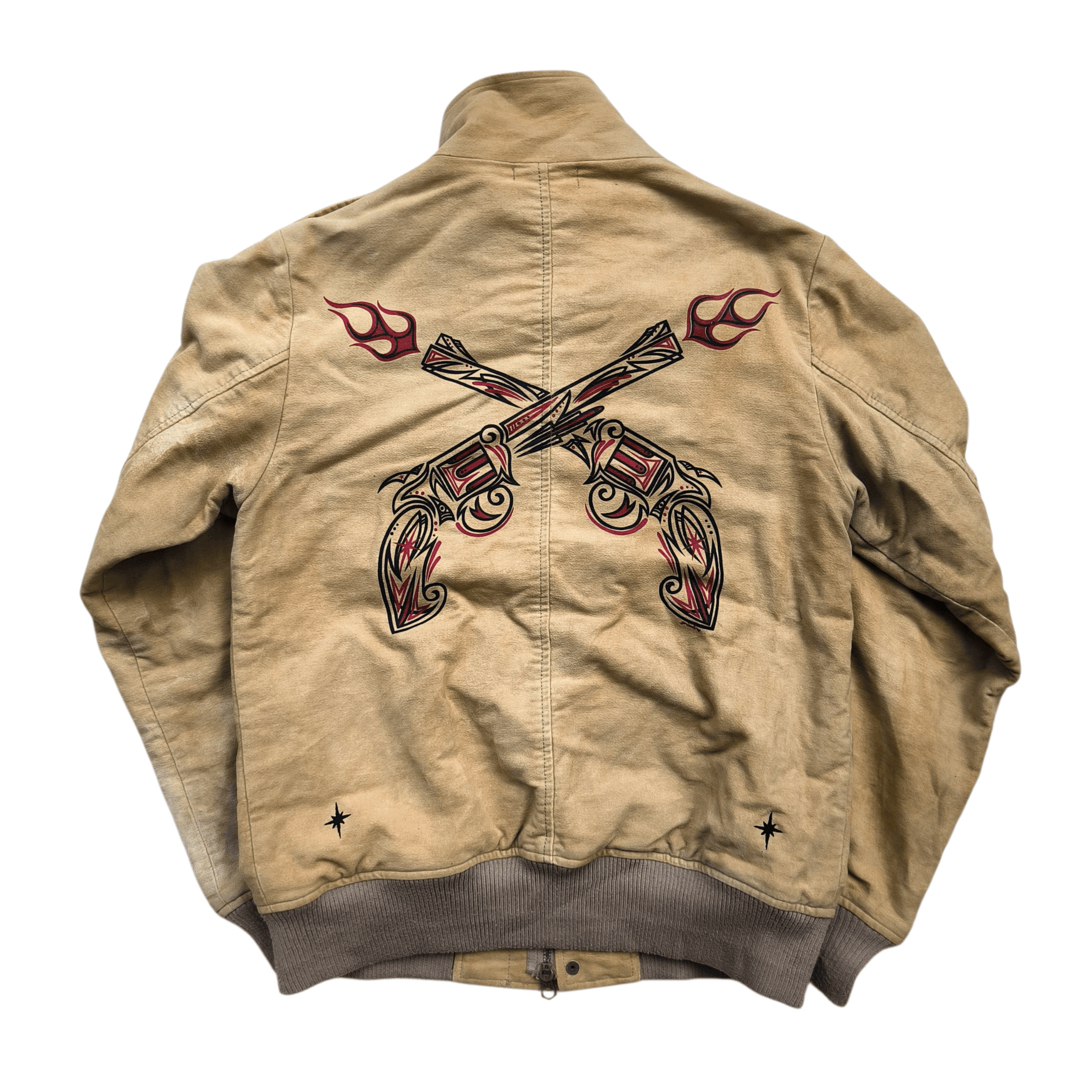 Vintage Vintage 1990s Melton Cargo Suede Jacket Size US M / EU 48-50 / 2 - 1 Thumbnail