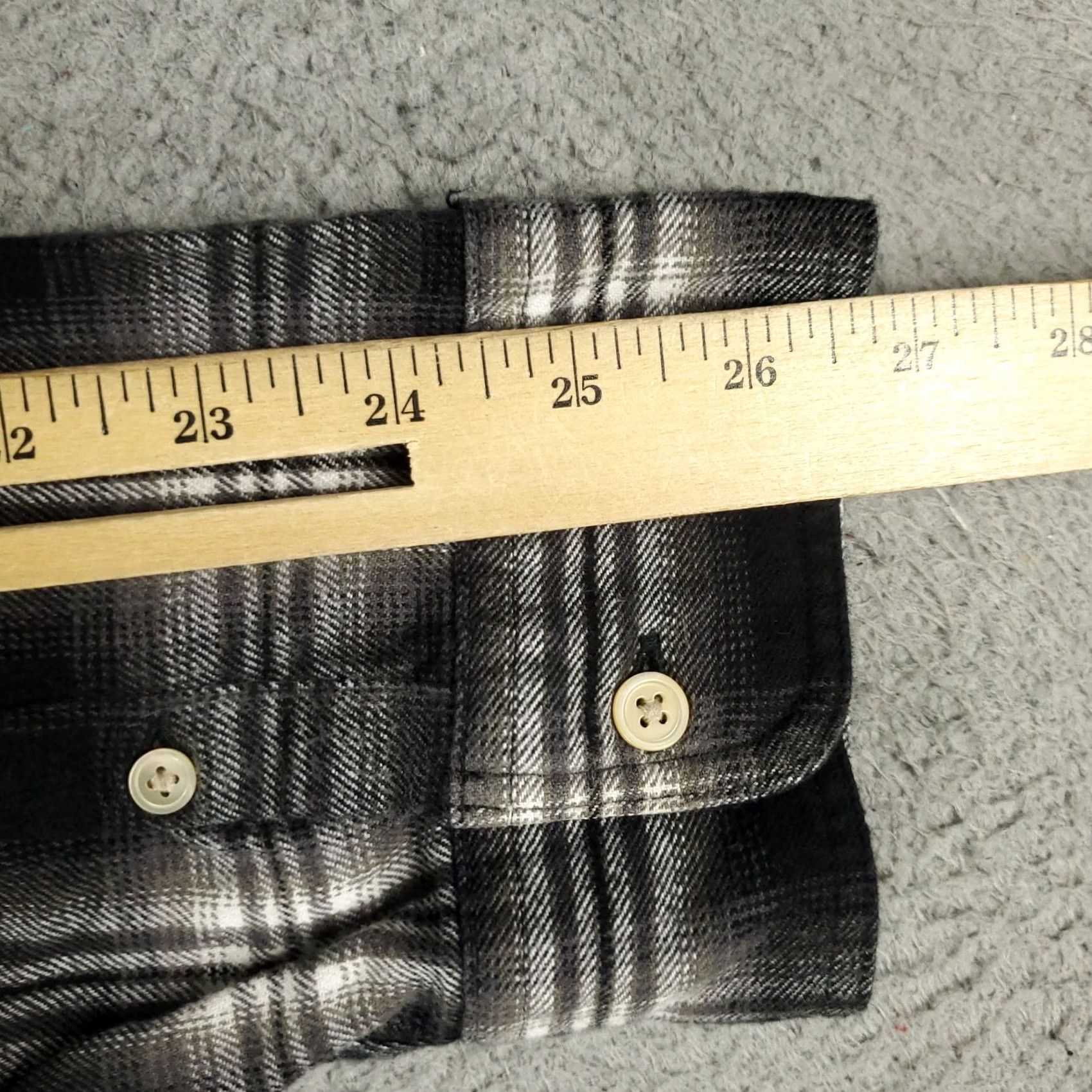 Allsaints Allsaints Shirt Mens 2XL Gray Plaid Flannel Button Up Long Sleeve Casual Dress Shirt Size US XXL / EU 58 / 5 - 6 Thumbnail
