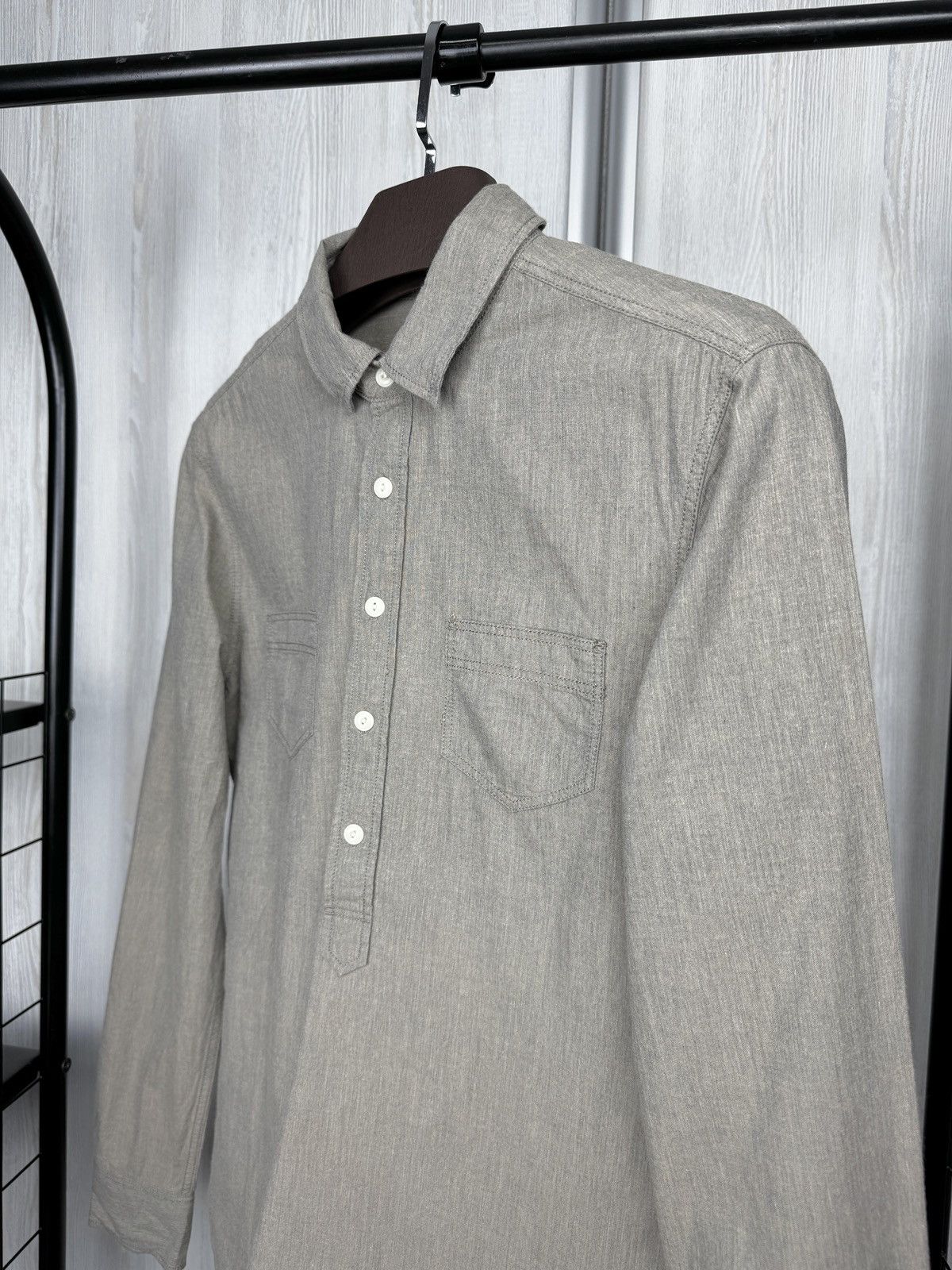 Allsaints Allsaints Takatsu Long sleeve Japanese half buttoned shirt S Size US S / EU 44-46 / 1 - 4 Thumbnail