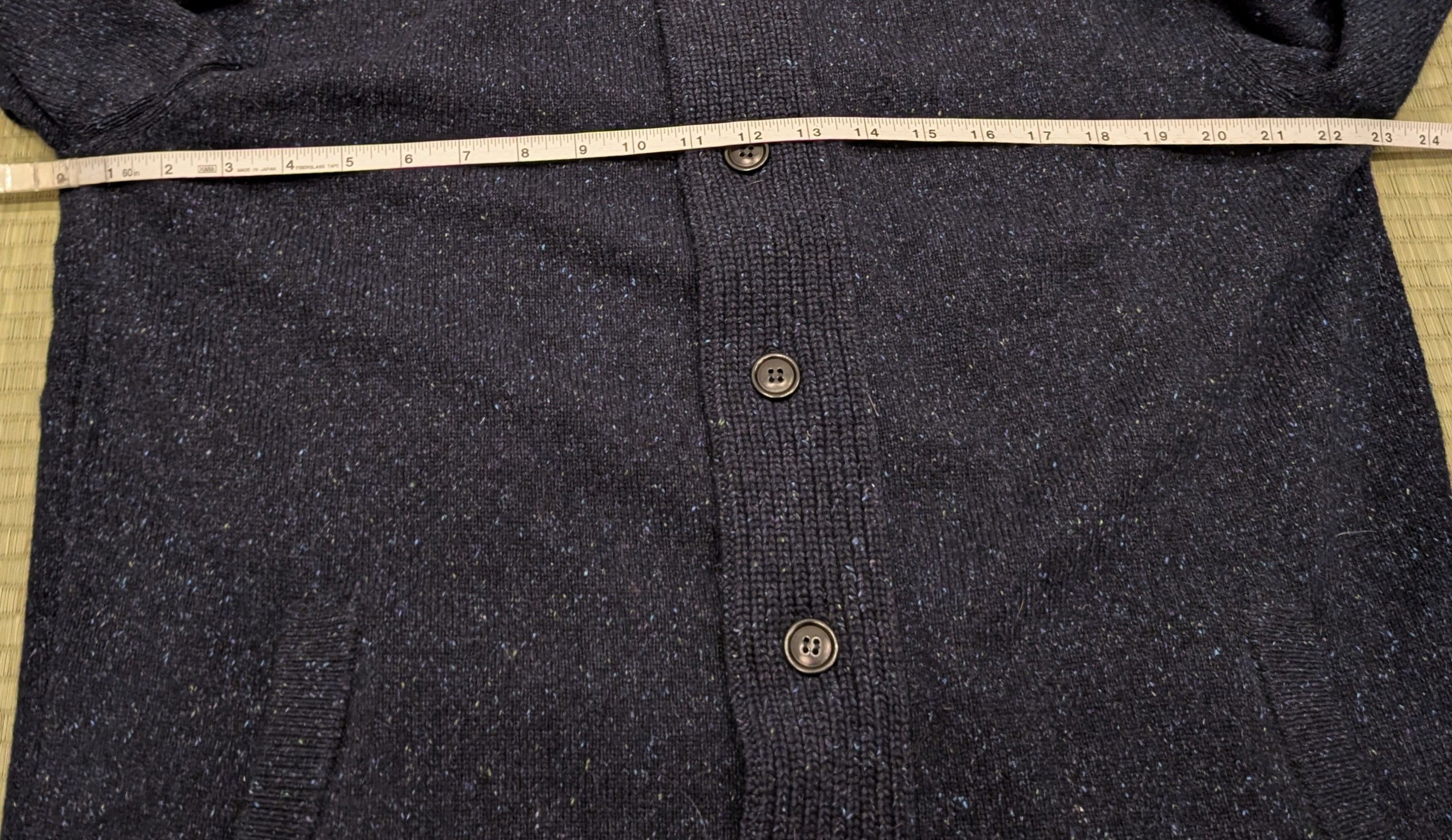 Barbour Barbour Zip Through Tisbury Cardigan Blue Fleck Wool Blend Size US XL / EU 56 / 4 - 6 Thumbnail