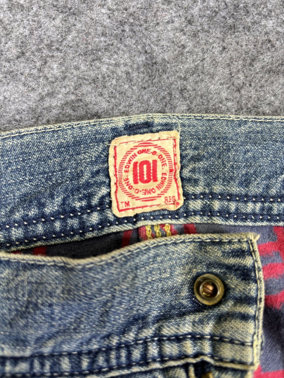 Edwin 💥BAGGY💥Vintage Dirty Edwin Carpenter Jeans F939 Size US 34 / EU 50 - 11 Thumbnail