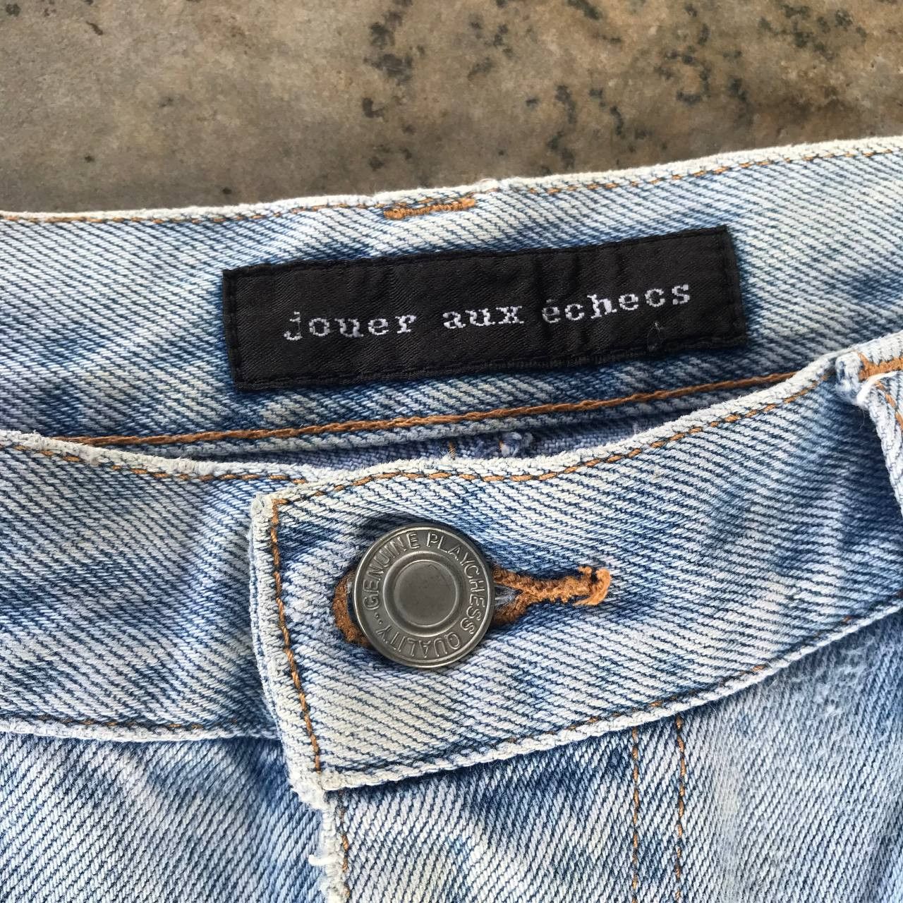 Japanese Brand W34x30 FLARED JAPAN JOUER AUX ECHECS BUSH JEAN LIGHTWASH Size US 34 / EU 50 - 3 Thumbnail