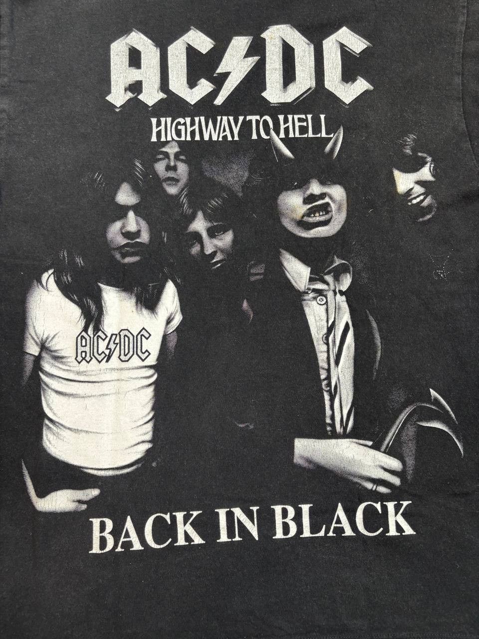 Vintage Vintage AC/DC "Highway To Hell / Back In Black" Double Size US M / EU 48-50 / 2 - 5 Thumbnail