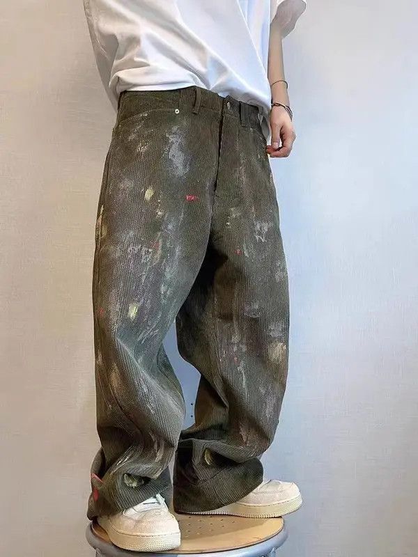 VIBE Vintage Street Graffiti Loose Hand-Painted Work Pants Size US 30 / EU 46 - 1 Thumbnail