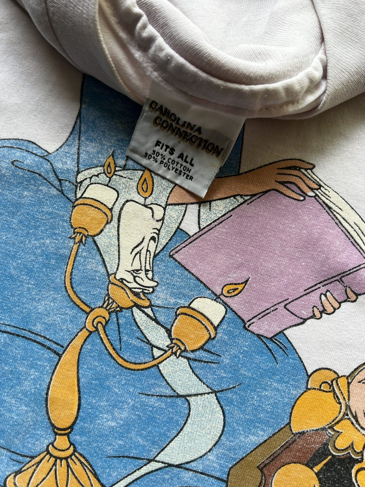 Vintage Rare Beauty & The Beast Disney Tee Shirt Fantasia Mickey Size US XL / EU 56 / 4 - 5 Thumbnail