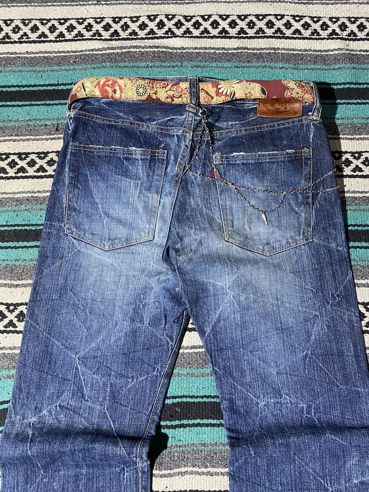 If Six Was Nine Crazy! Eternal Japan Acid Wash Denim Size US 34 / EU 50 - 6 Thumbnail