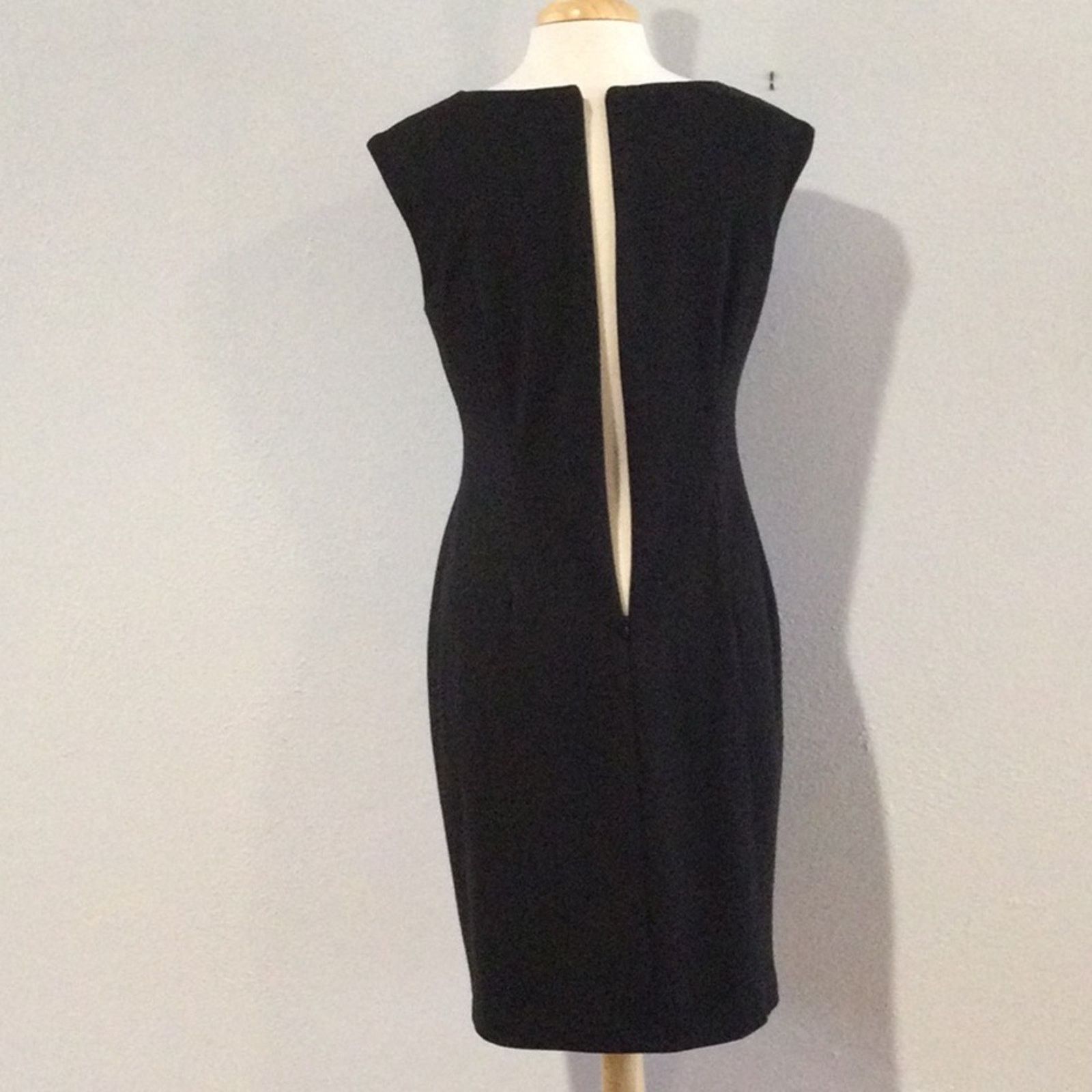 Calvin Klein Calvin Klein Black & Blue Sleeveless Zipper Pencil Dress 8 Size M / US 6-8 / IT 42-44 - 10 Thumbnail
