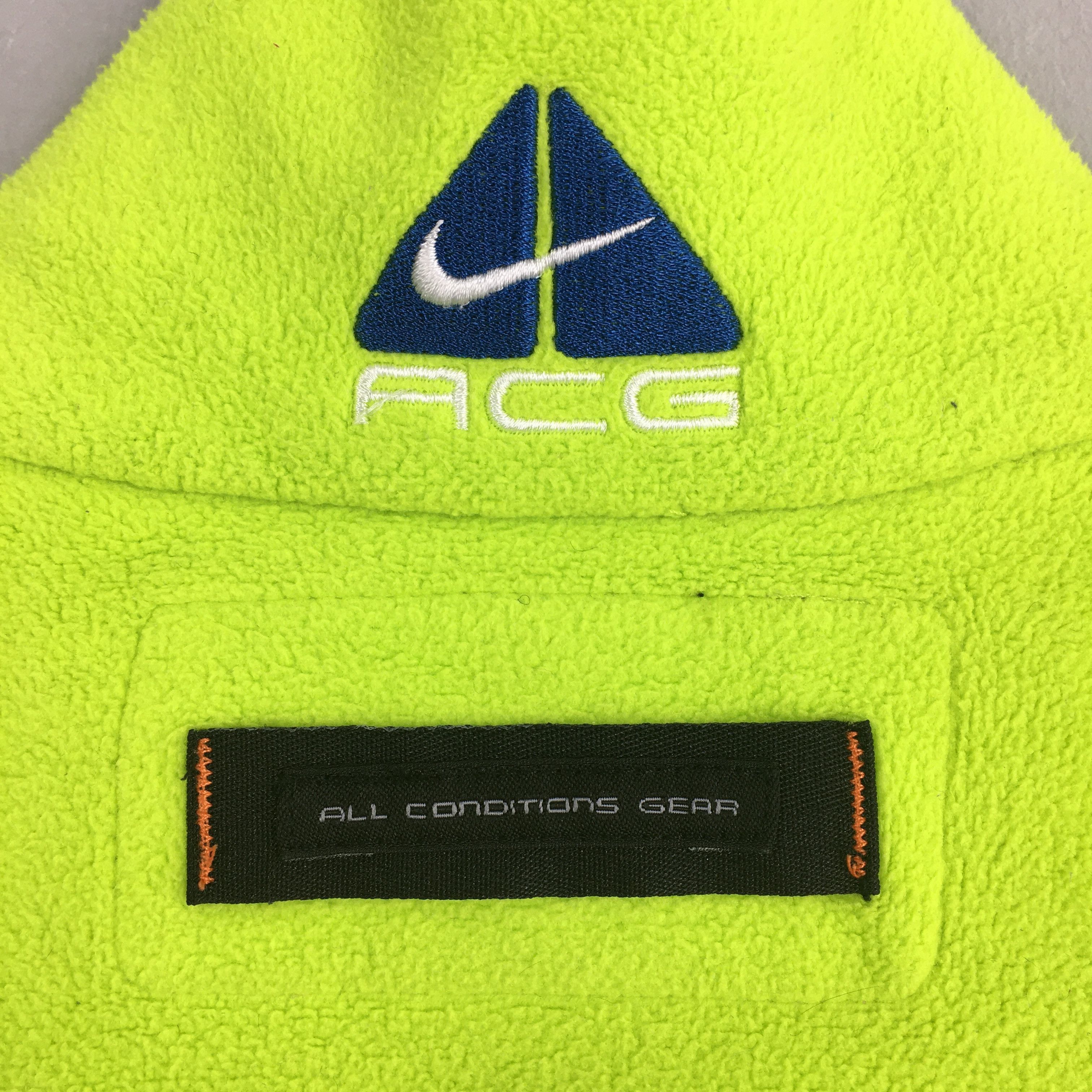 Nike Vintage Retro Nike Acg Fleece Neon Vest Jacket Medium Size US M / EU 48-50 / 2 - 7 Thumbnail