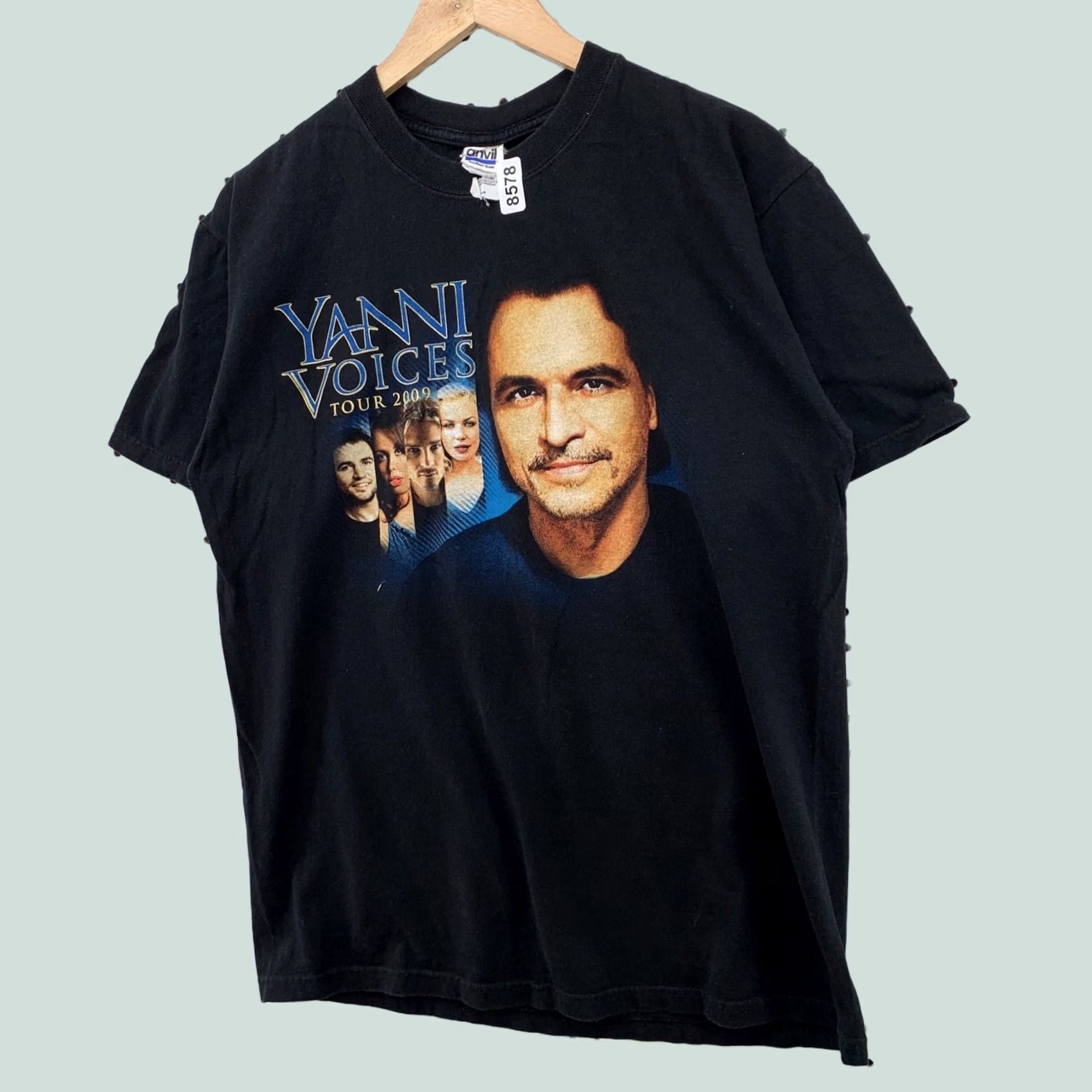 Anvil Yanni Voices Tour Shirt Black Mens Large Concert Music T Shirt Size US L / EU 52-54 / 3 - 1 Thumbnail