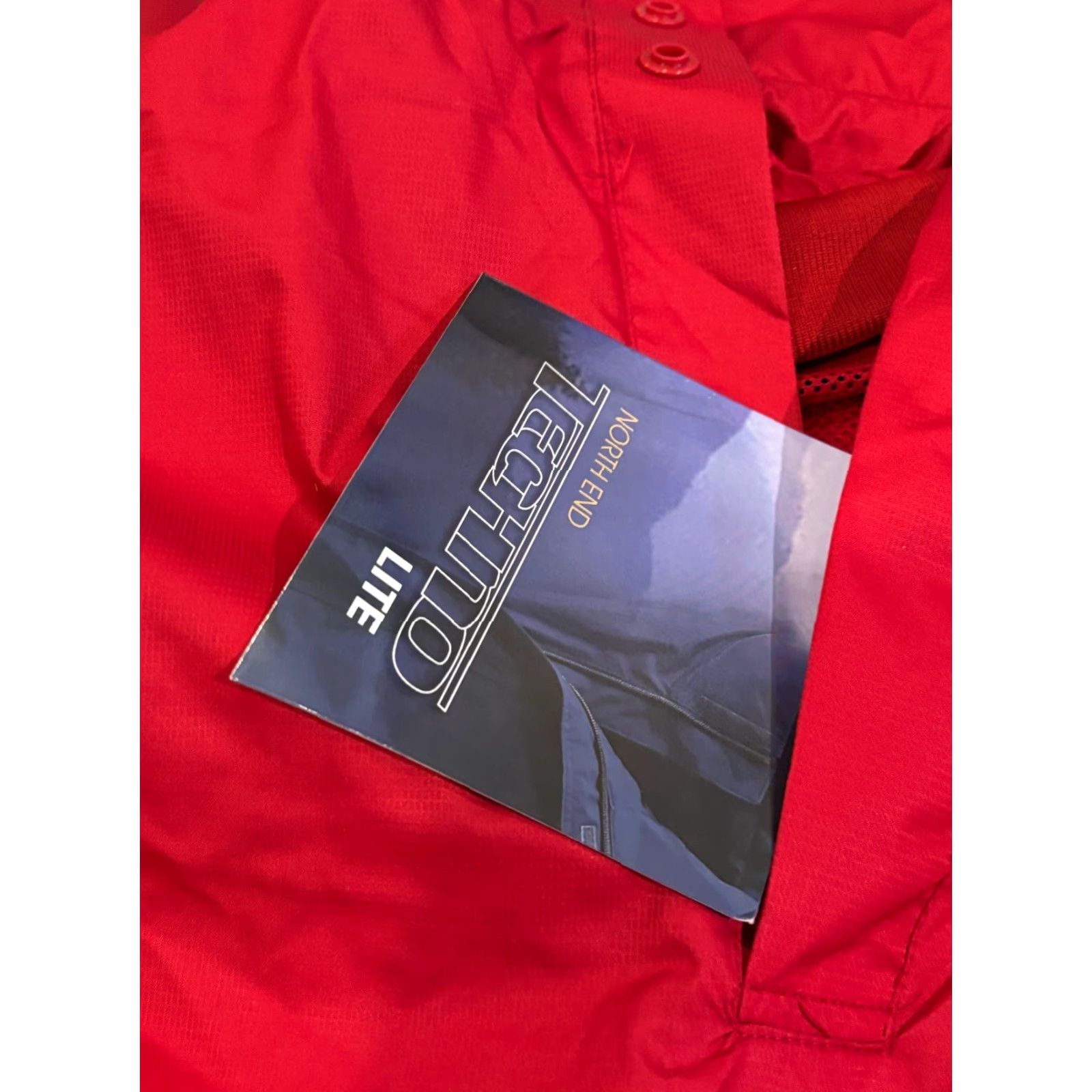 Vintage VINTAGE North End Techno Lite Rain Jacket Mens 2XL Red Nylon Lined Windbreaker IAD Company Size US XXL / EU 58 / 5 - 2 Thumbnail